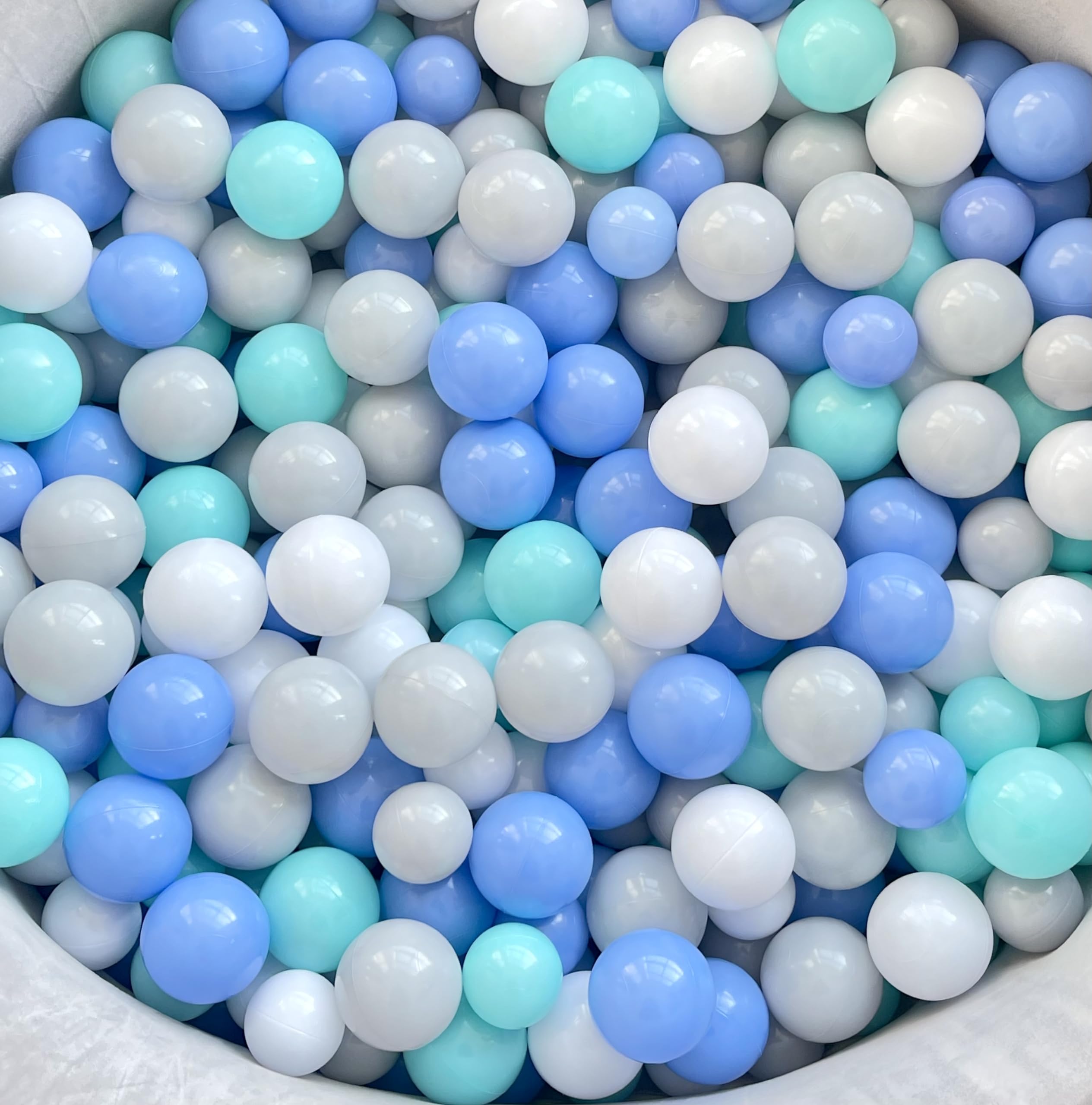 Soft Plastic Play Pit Balls - 200/500/1000/2000 Count BPA-Free Ball Pit Balls for Kids, Toddlers & Pets (2.2 Inch) - Perfect for Indoor Playhouses, Birthday Parties & Dog Play Areas