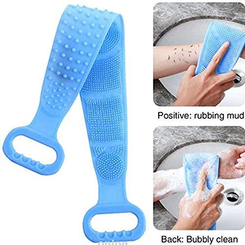 RIGJAK Dual-Sided Body Scrubber - Exfoliating Shower Brush for Men & Women - Perfect for Dead Skin Removal & Deep Cleaning