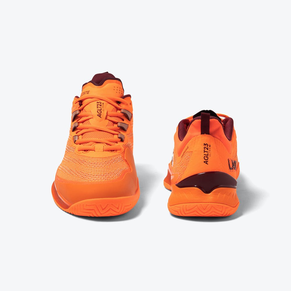 Lacoste AG LT23 Ultra Men's Tennis Shoes - Lightweight Comfort & Durable Grip for Court & Casual Wear (Orange) | Perfect for Tennis, Gym & Everyday Fashion