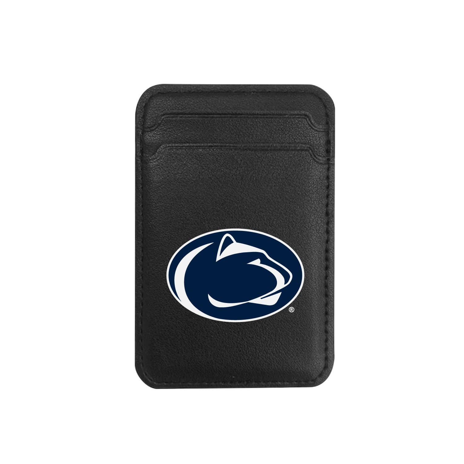OTM Essentials Penn State University Magsafe Faux Leather Phone Wallet Sleeve - Slim Magnetic Wallet Case for iPhone 12/13/14/15 - Lightweight Magsafe Accessories with Card Slots - Perfect for Campus Life, Travel & Everyday Use