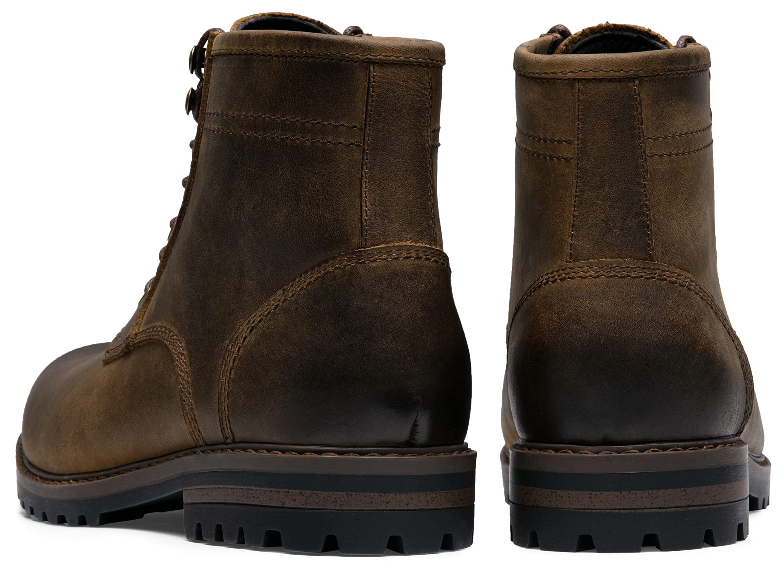 Premium Jousen Men's Chukka Boots - Genuine Leather Ankle Boots for Casual & Business Wear - Black Leather Shoes for Men (Ideal for Office, Travel & Everyday Comfort)