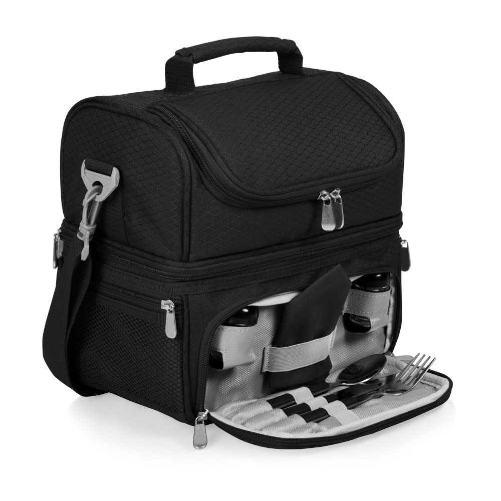 NHL Montreal Canadiens Insulated Lunch Box with Picnic Set - Thermal Cooler Bag for School, Work & Outdoor Activities