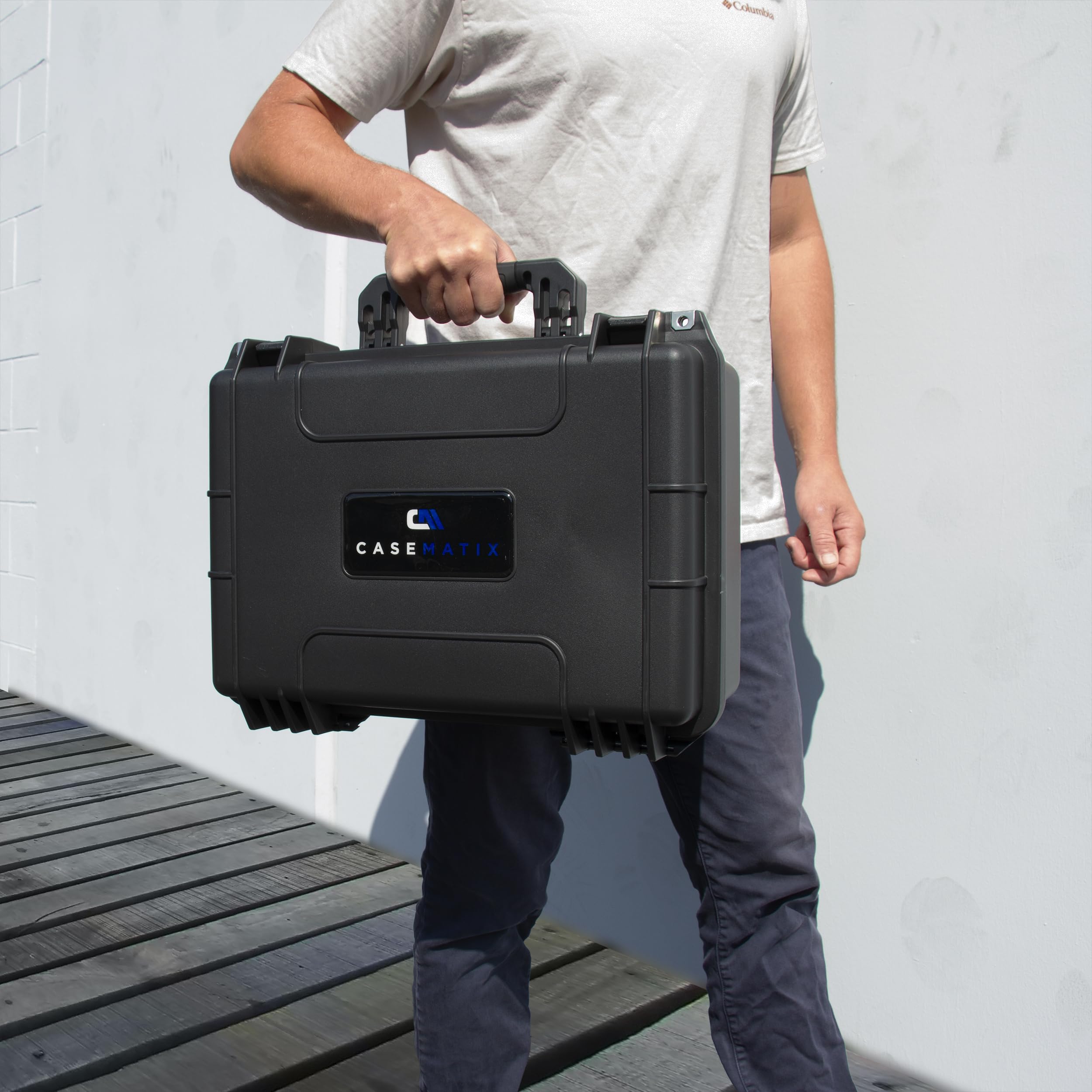 CASEMATIX Waterproof Top Loader Trading Card Storage Case - Holds 520 3