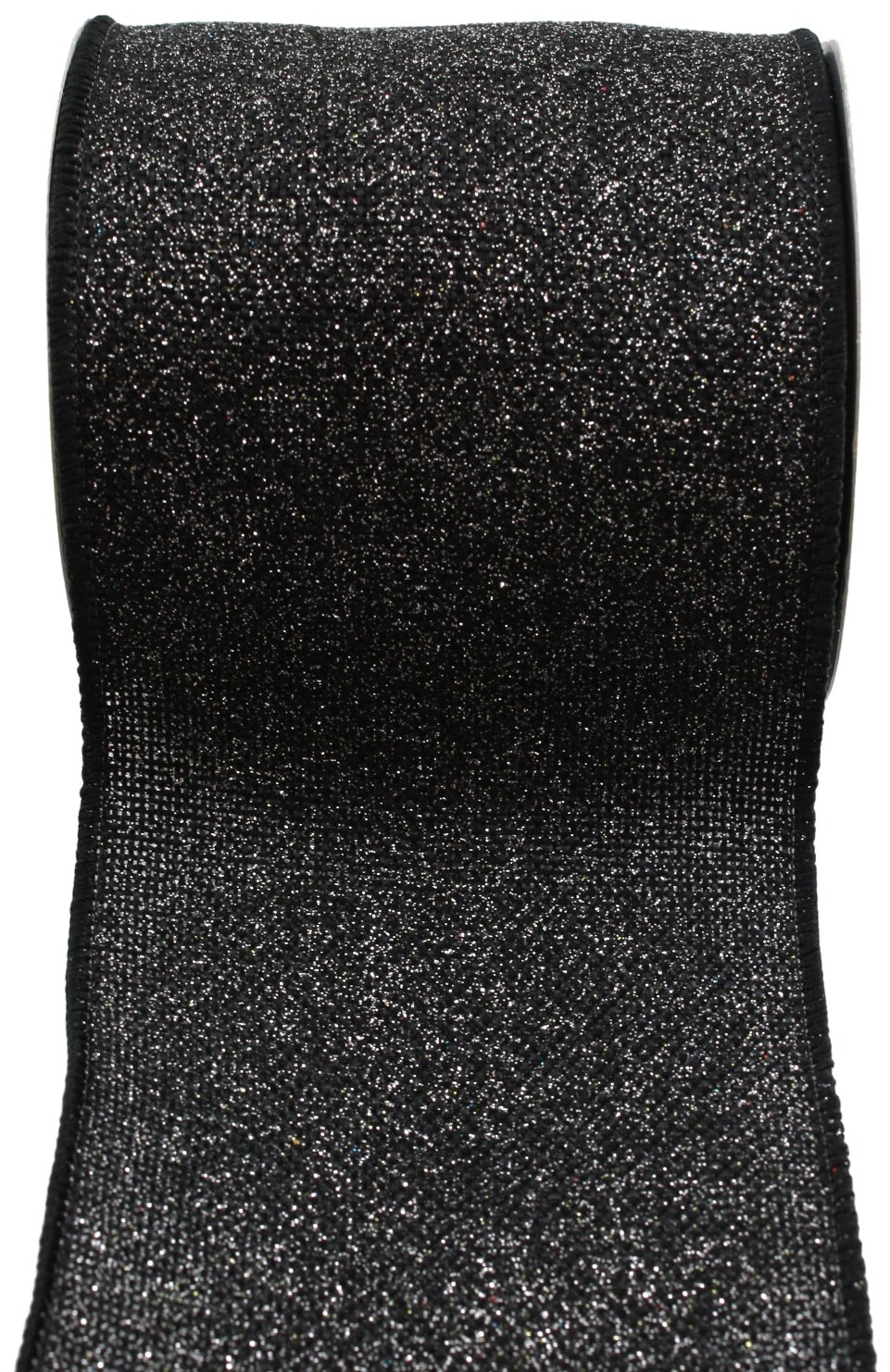 Sparkle Faux Burlap Ribbon with Glitter - 4