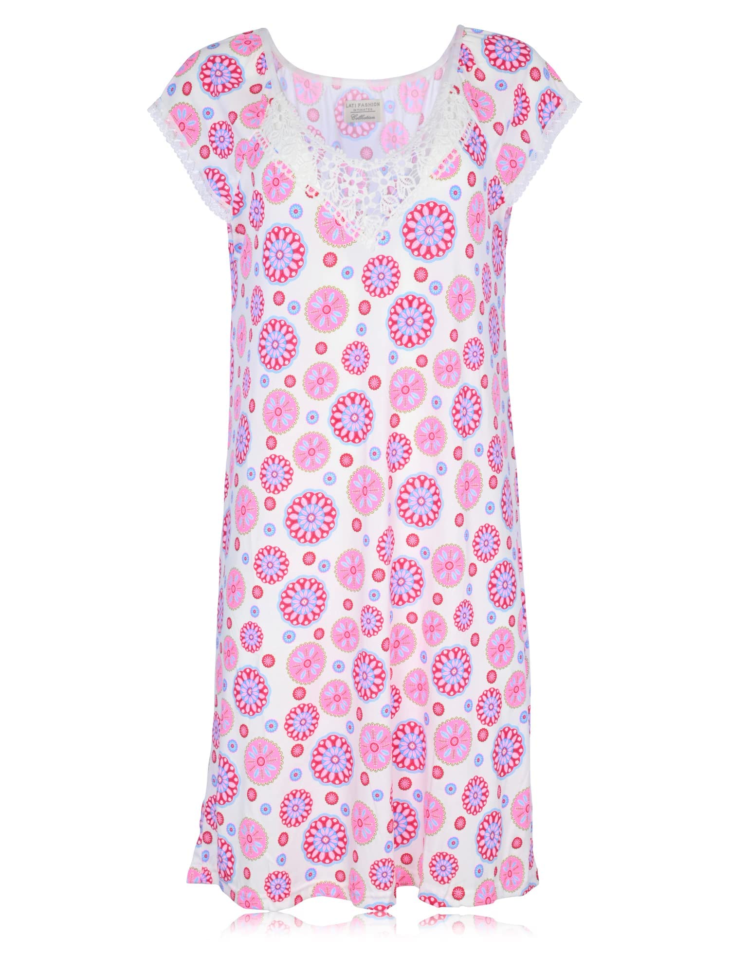 JEFFRICO Women's Soft Sleepwear Nightgown - Comfortable Pajama Dress & Nightshirt for Relaxing at Home or Sleepovers