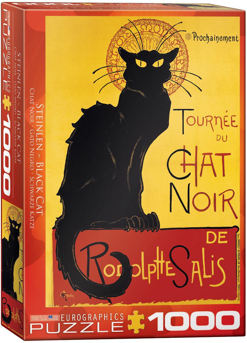 Chat Noir 1000-Piece Jigsaw Puzzle by Eurographics – Perfect for Family Game Nights & Puzzle Enthusiasts