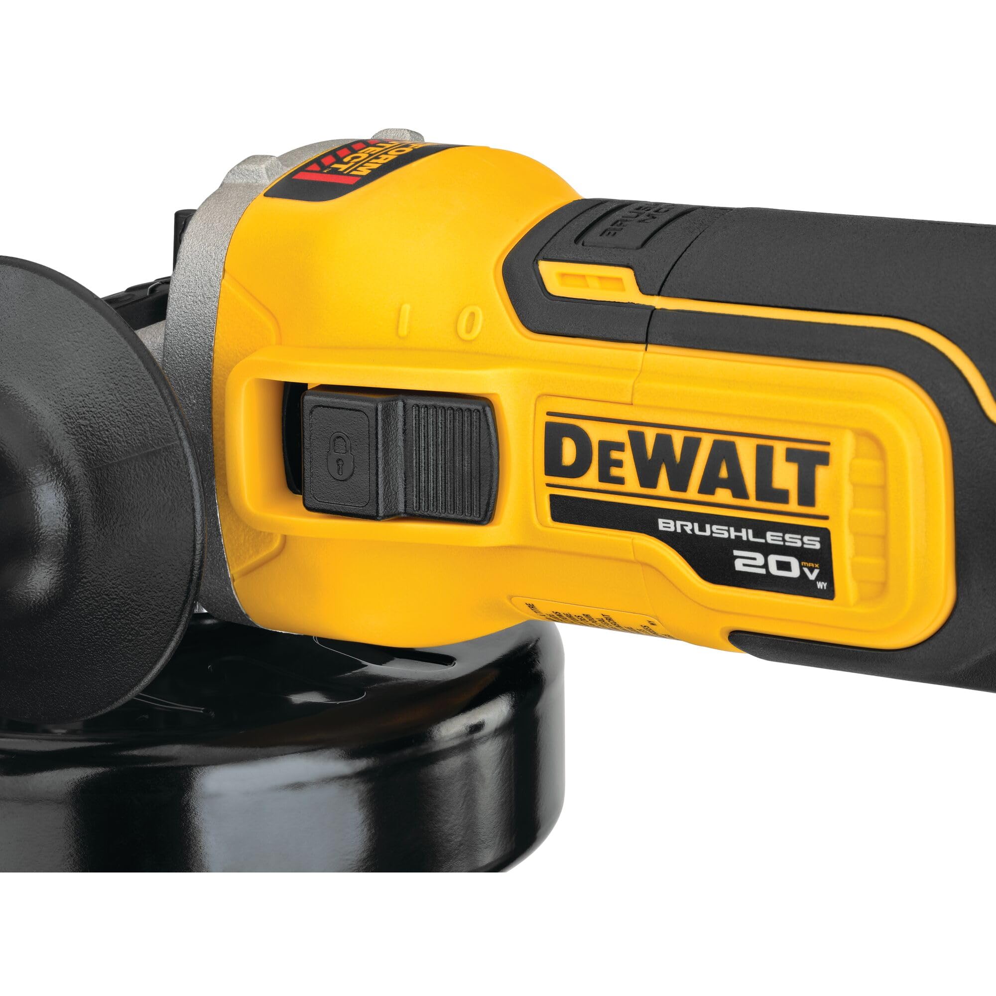 DEWALT 20V MAX* XR 4-1/2-Inch Cordless Angle Grinder with Kickback Brake & Slide Switch - Tool Only (DCG405B) - Perfect for Metal Cutting, Grinding & DIY Projects