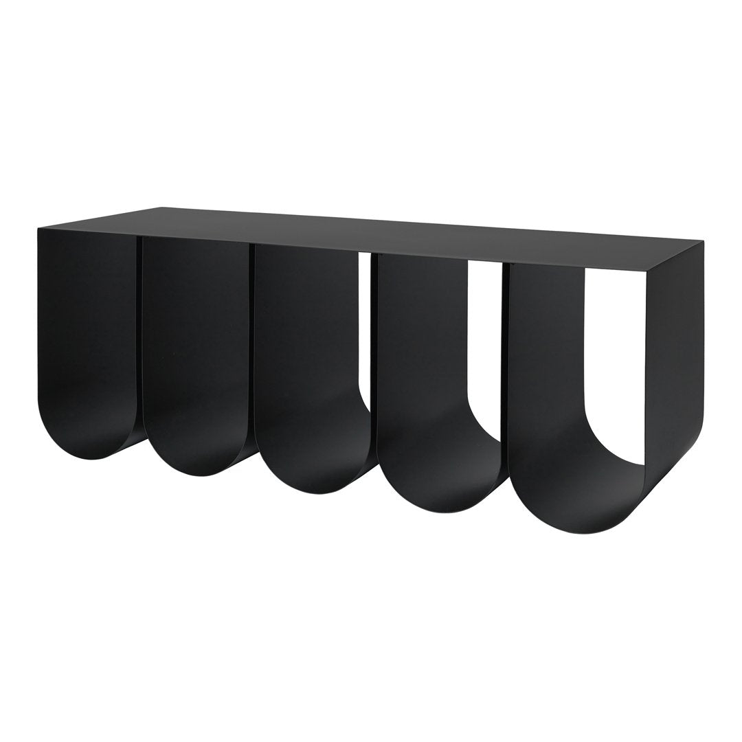 Kristina Dam Studio Modern Curved Bench - Scandinavian Wooden Entryway Bench for Hallway, Living Room & Bedroom | Stylish & Functional Home Decor
