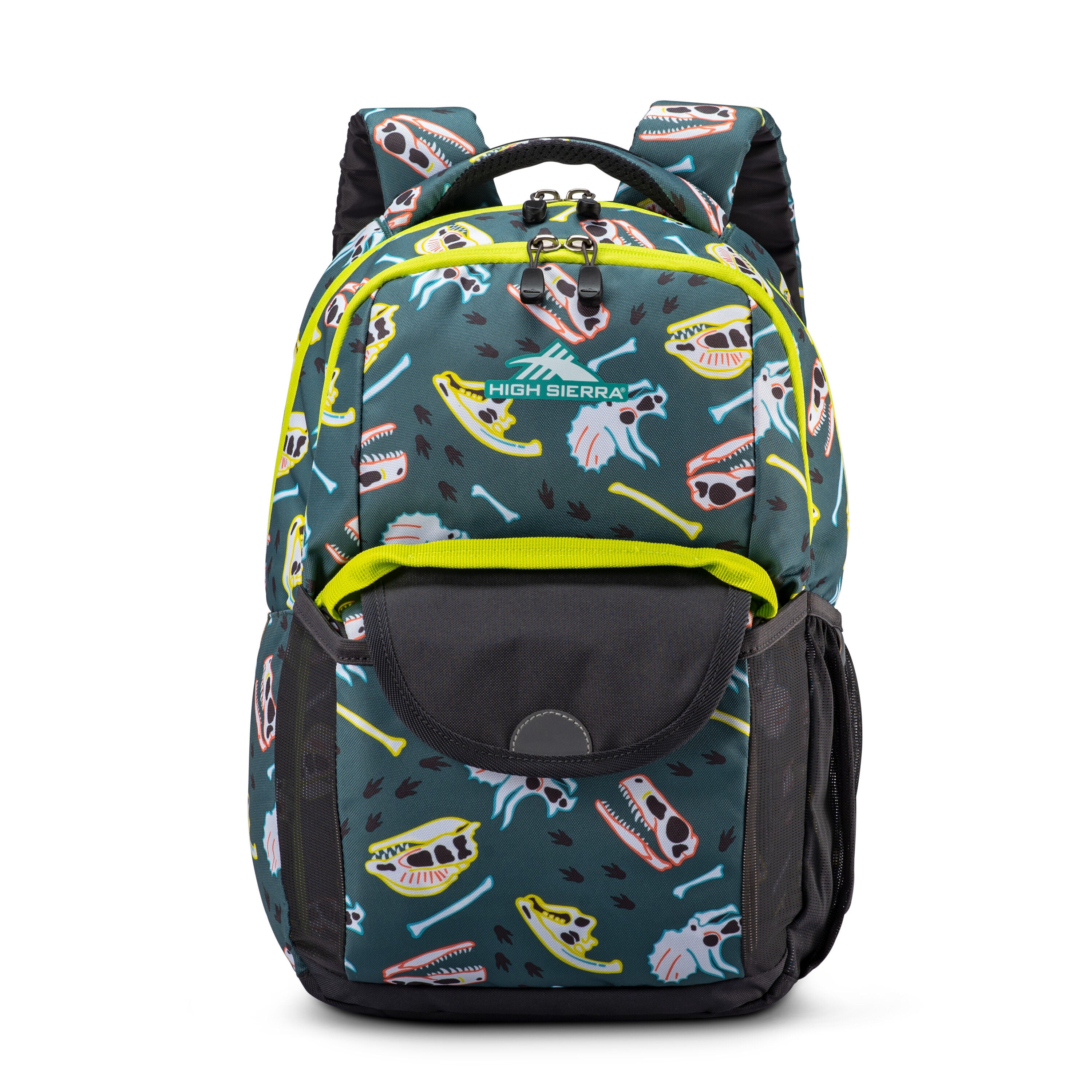 High Sierra Ollie Lunchkit Backpack for Kids - Dino Dig/Mercury Design, Insulated Lunch Box & School Backpack Combo for Boys & Girls - Perfect for School, Picnics & Outdoor Adventures