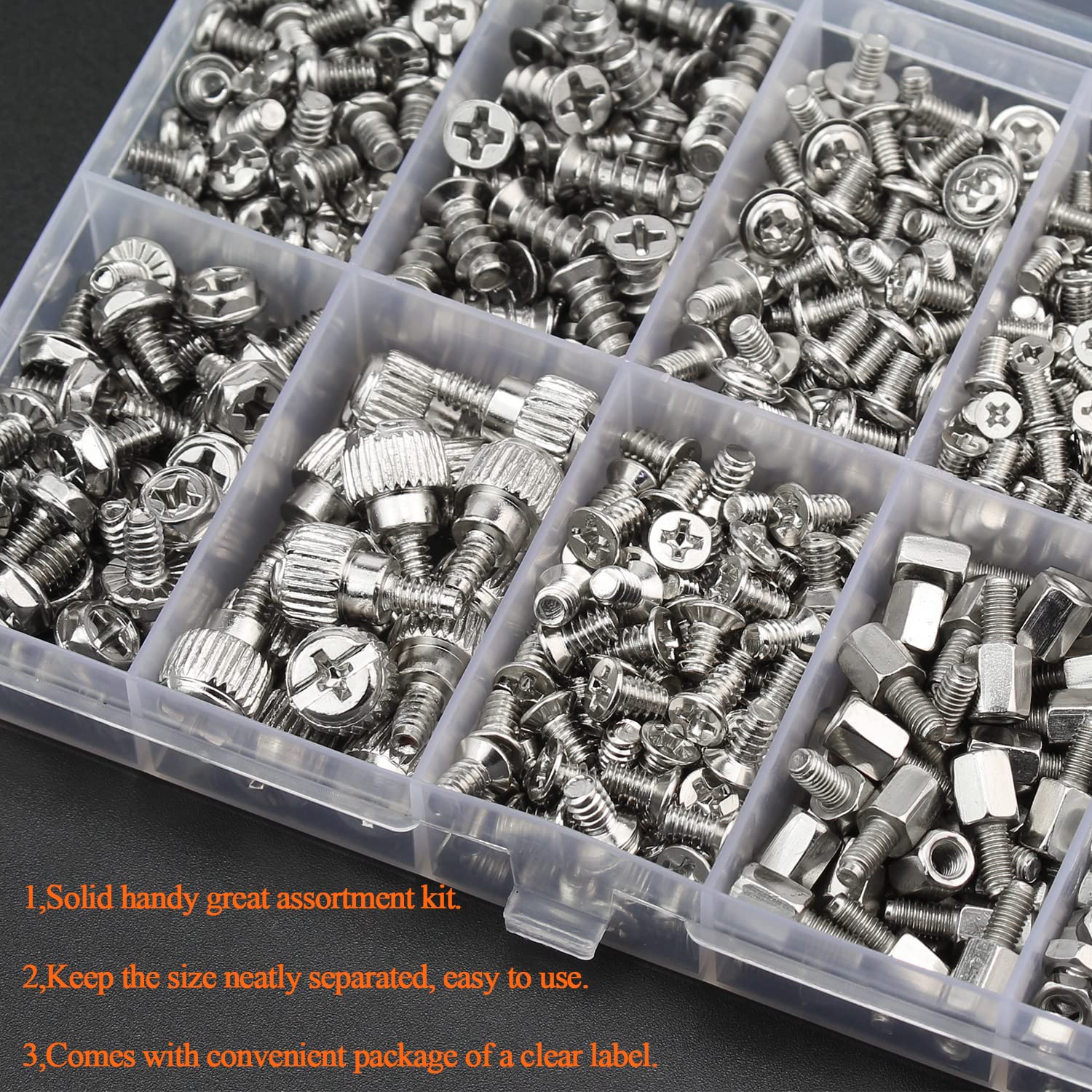 450-Piece Computer Standoffs & Screws Assortment Kit - Compatible with 2.5