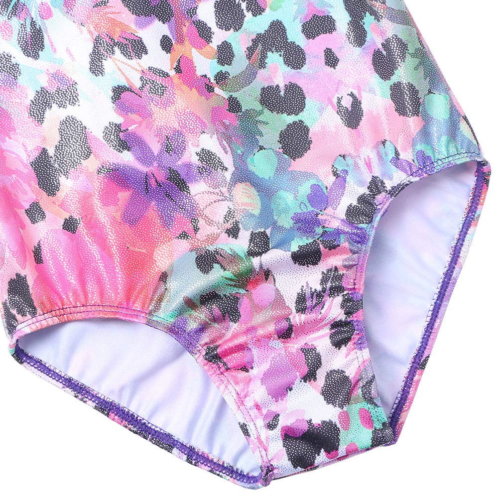 BAOHULU Girls Gymnastics Leotards - Shiny Spliced Scale Dancewear for Ballet, Gymnastics & Cosplay Costume Performance
