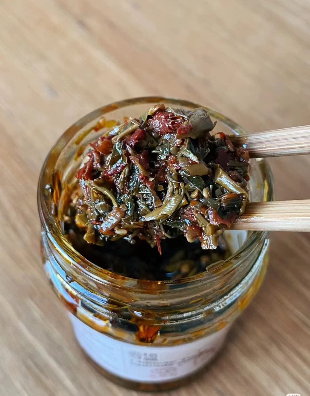 Chins licKING Chinese Toon Sprout Sauce - 7.05oz Hot Chili Spicy Bean Sauce with Chili Oil | Low Sugar, Natural Flavor | Perfect for Stir-Fry, Noodles & Dumpling Dipping