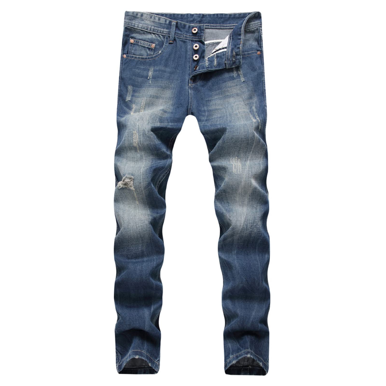 Men's Straight Fit Casual Jeans - Regular Fit Everyday Denim Pants for Streetwear & Daily Wear | Perfect for Work, Weekend Outings & Urban Fashion