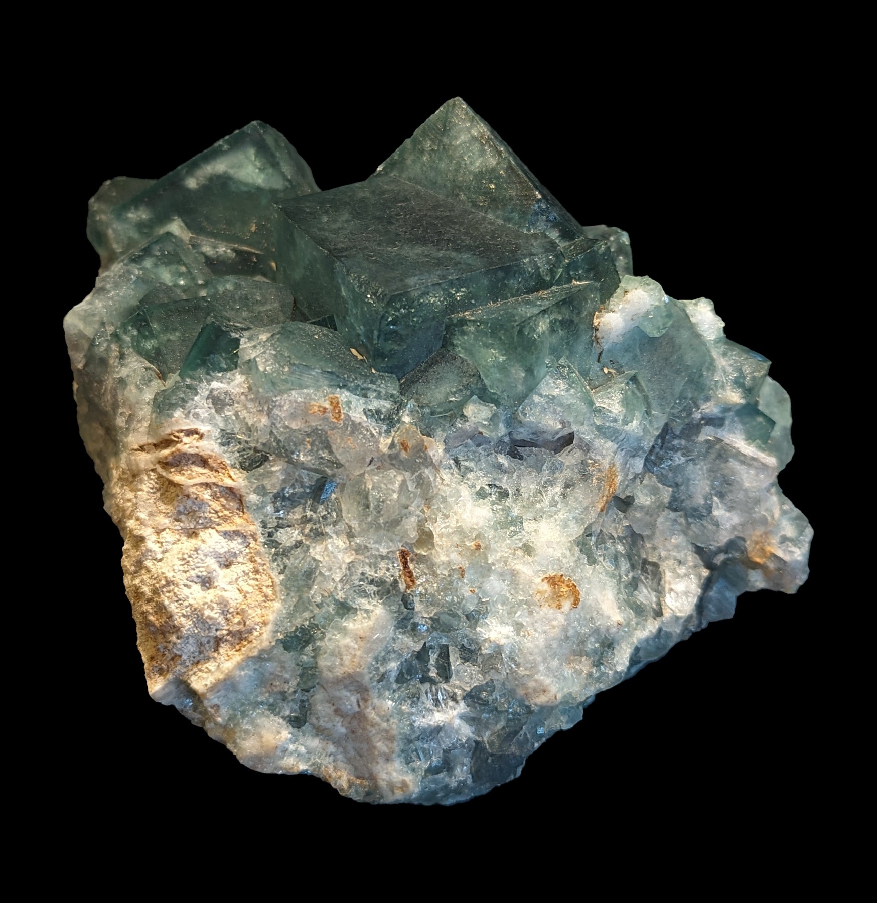Natural Blue Green Fluorite Crystal Cluster - Healing Stone for Meditation, Energy Cleansing & Home Decor