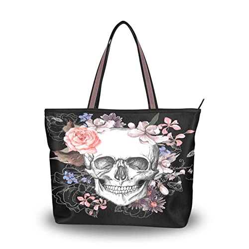 Black Skull Tote 1