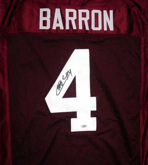 Authentic Alabama Crimson Tide Mark Barron Autographed Red Jersey - PSA/DNA Certified RookieGraph #29382 - Perfect for Collectors, Sports Memorabilia Displays & Alabama Football Fan Gifts