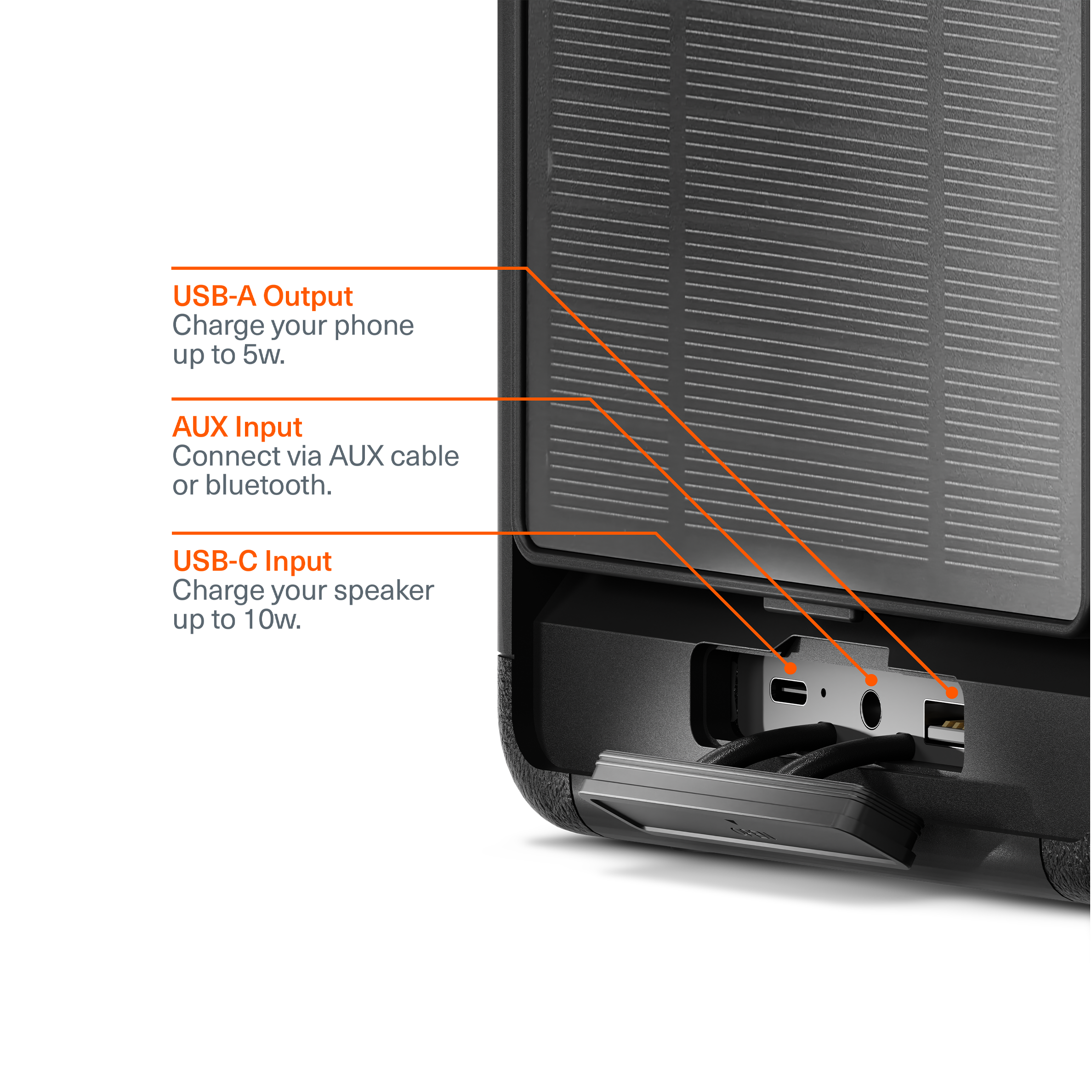 10W Wireless Bluetooth Speaker with Built-in 8000mAh Power Bank - Portable Outdoor Speaker for Camping, Beach, Travel & Parties