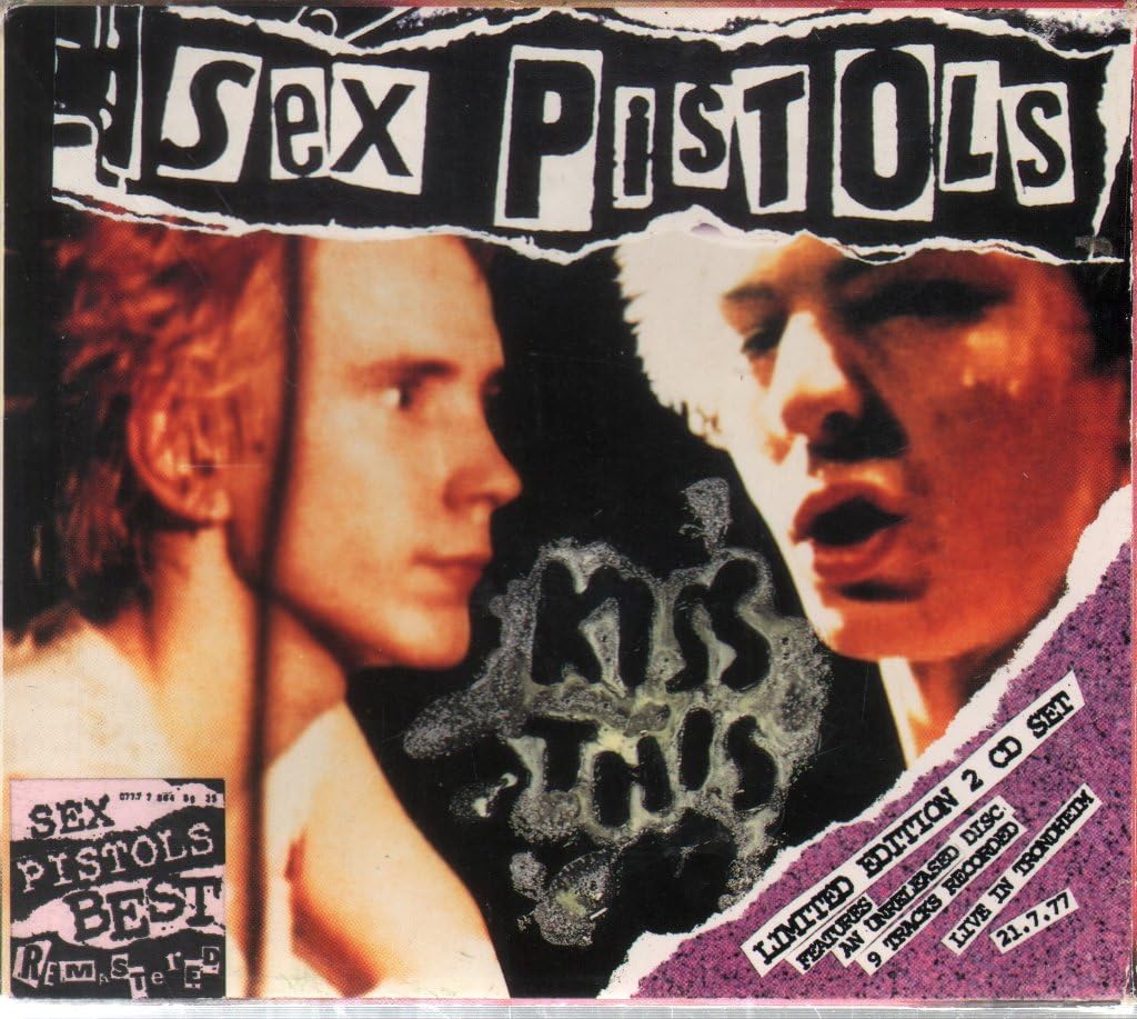 Kiss This: The Best of the Sex Pistols + Live In Trondheim - Punk Rock Music Album for Collectors & Fans | Perfect for Road Trips, Parties & Music Lovers
