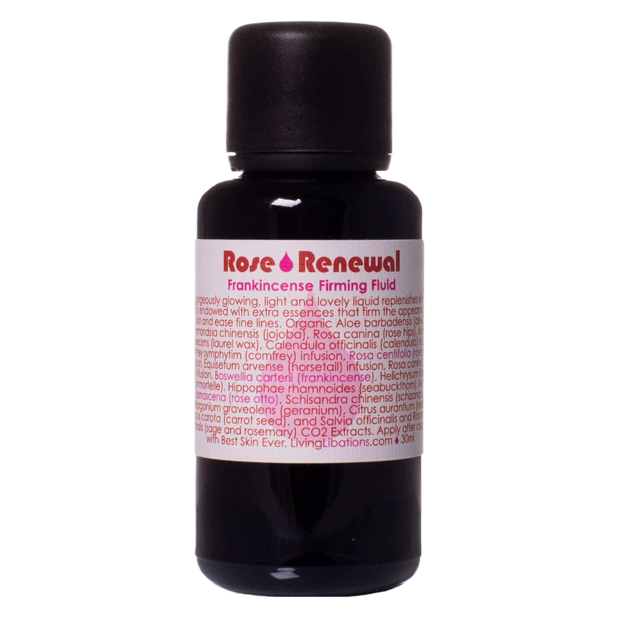 Rose Renewal & Frankincense Firming Fluid - Anti-Aging Face Serum for Wrinkles & Skin Tightening | Perfect for Night Routine & Daily Hydration