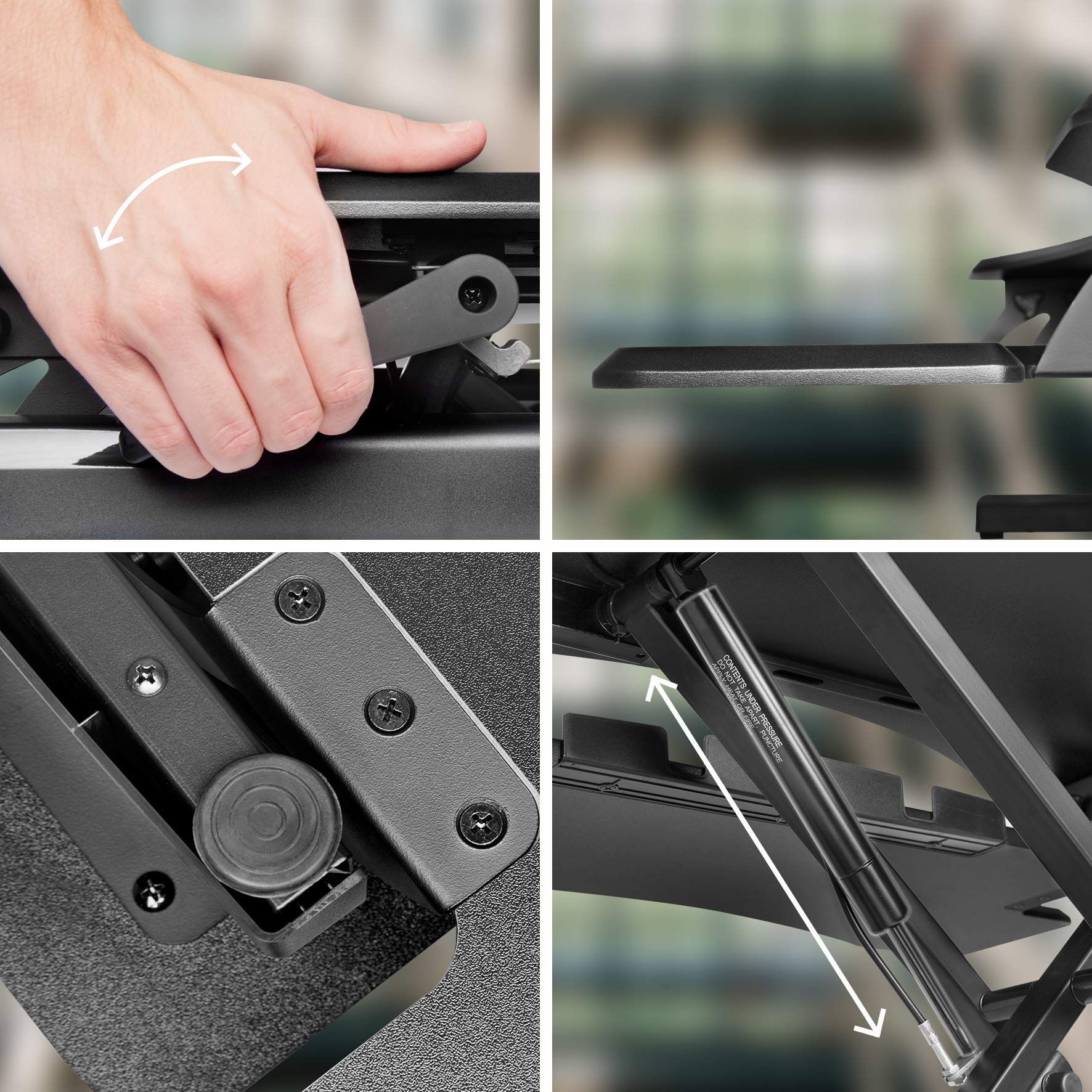 Duronic DM05D17 Electric Standing Desk Converter - 32.3