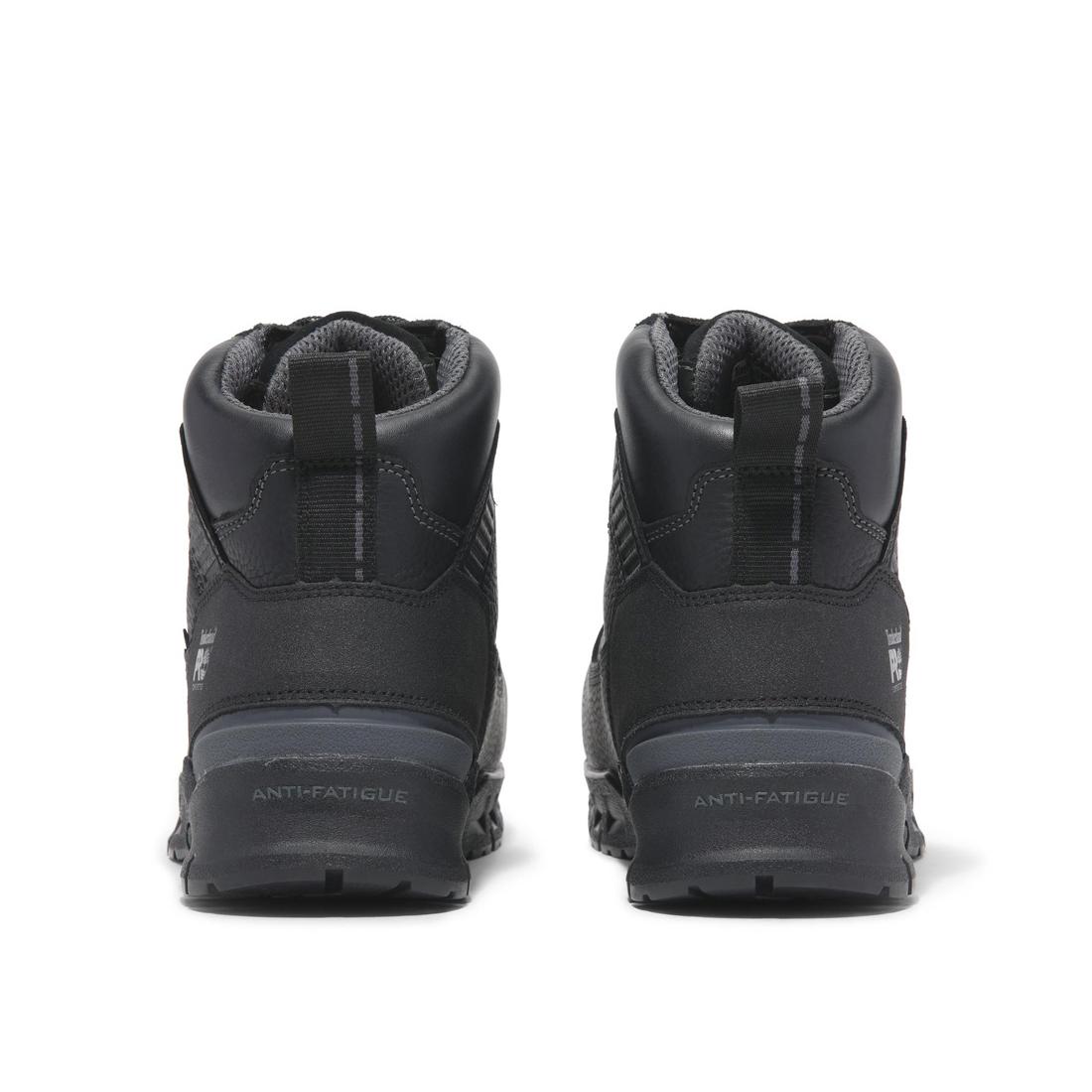 Endurance EV 6-Inch Composite Toe Waterproof Work Boots for Men - Black Safety Shoes for Construction, Warehouse & Outdoor Work
