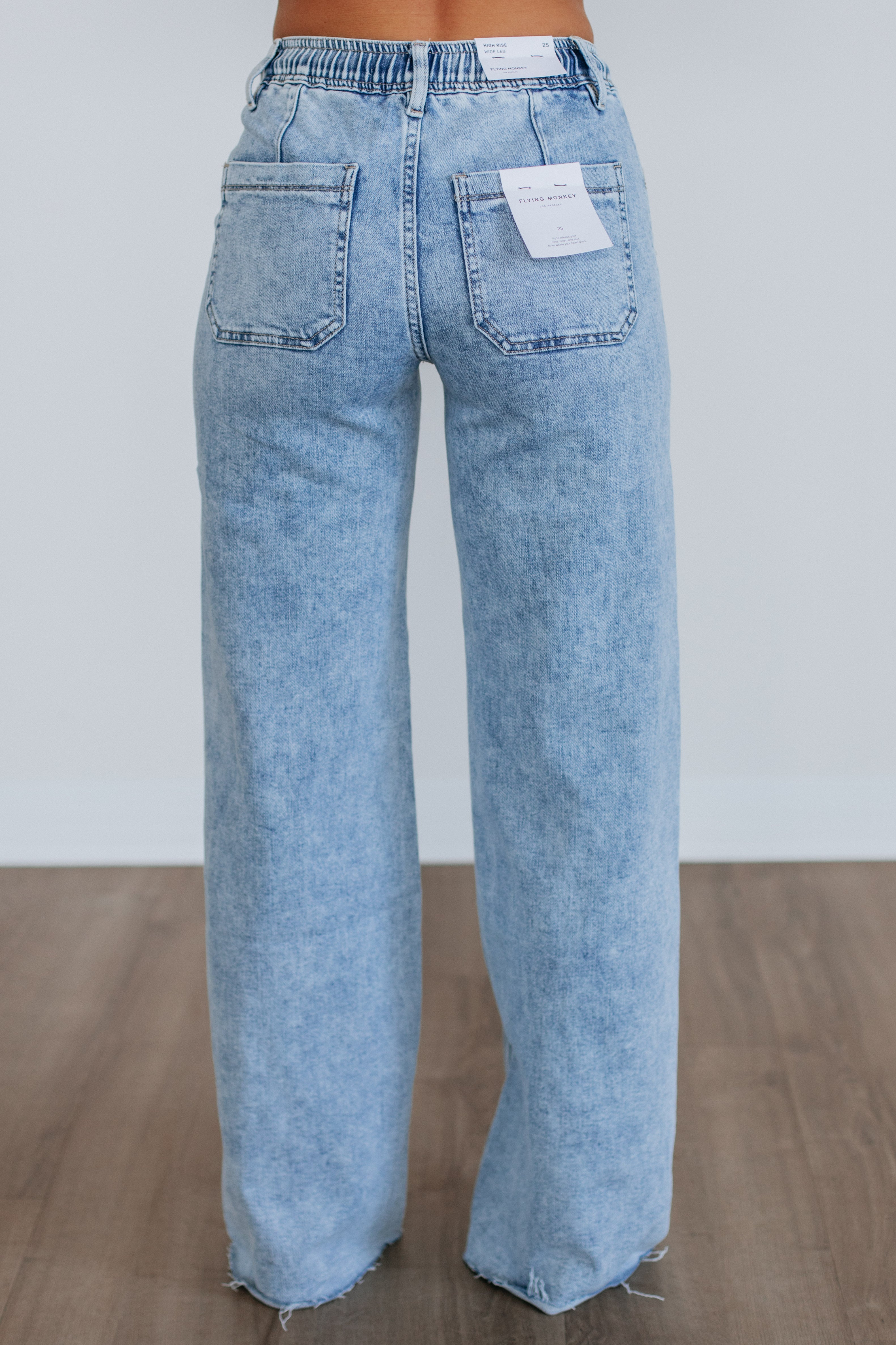 Bruna Flying Monkey Jeans for Women - High Waist Stretch Denim Pants - Trendy Skinny Jeans for Casual Wear & Night Out