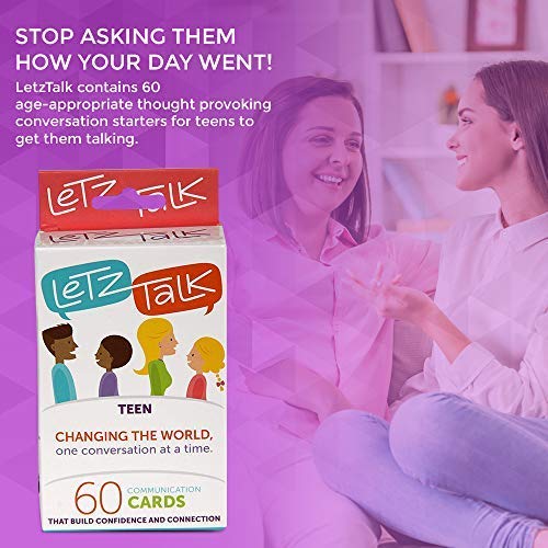 Teen Conversation Cards - Build Confidence & Emotional Intelligence with Communication Cards for Family Games, Classroom & Therapy - Perfect for Easter Basket Stuffers & Social Skills Development