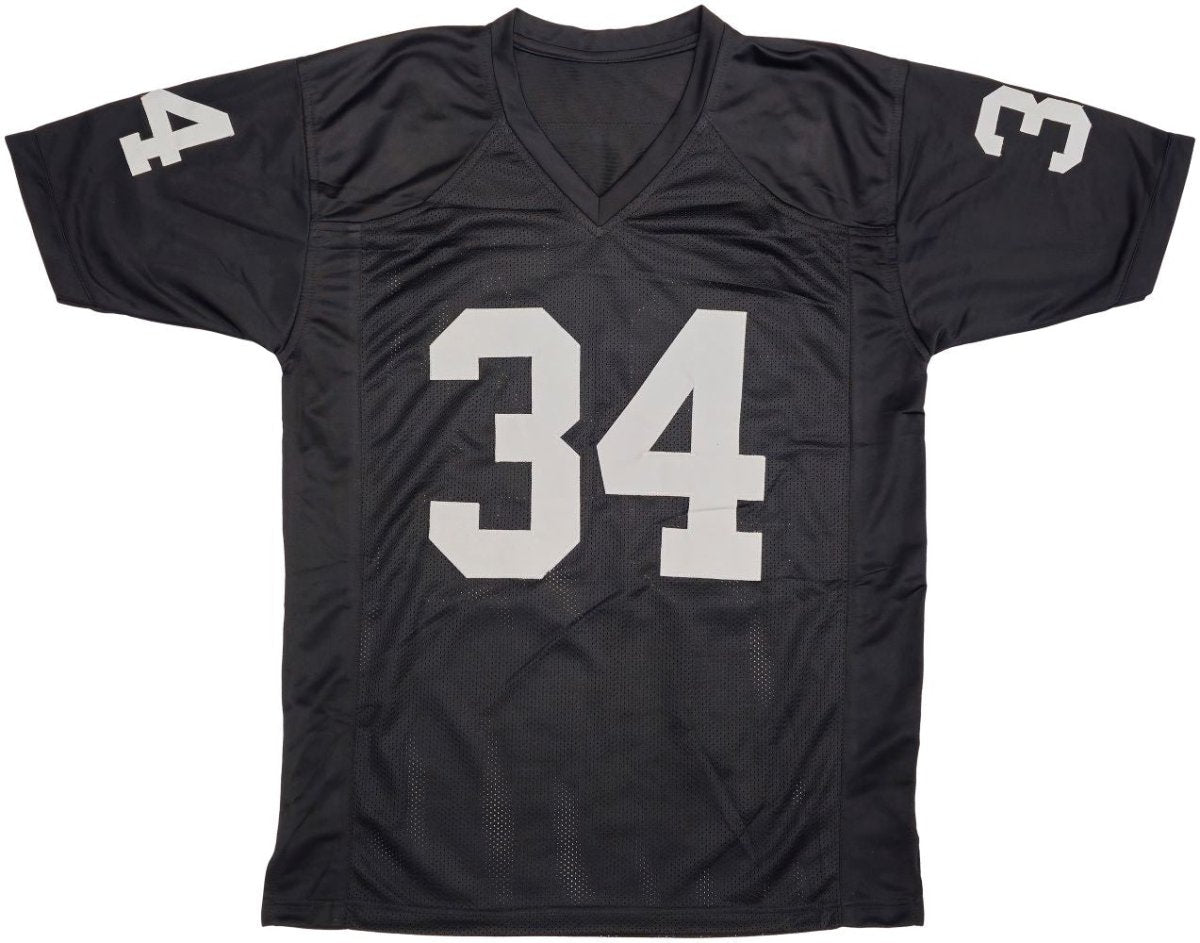 Bo Jackson Autographed Oakland Raiders Black Football Jersey - Authentic Signed Memorabilia for NFL Fans & Collectors - Perfect for Display, Gifts, and Sports Memorabilia Collections