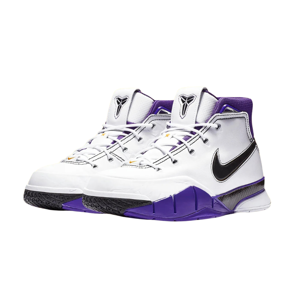 Nike Kobe 1 Protro 81 Pt Game Basketball Shoes - White Black Varsity Purple for Men | High-Performance Court Sneakers for Basketball Games & Training