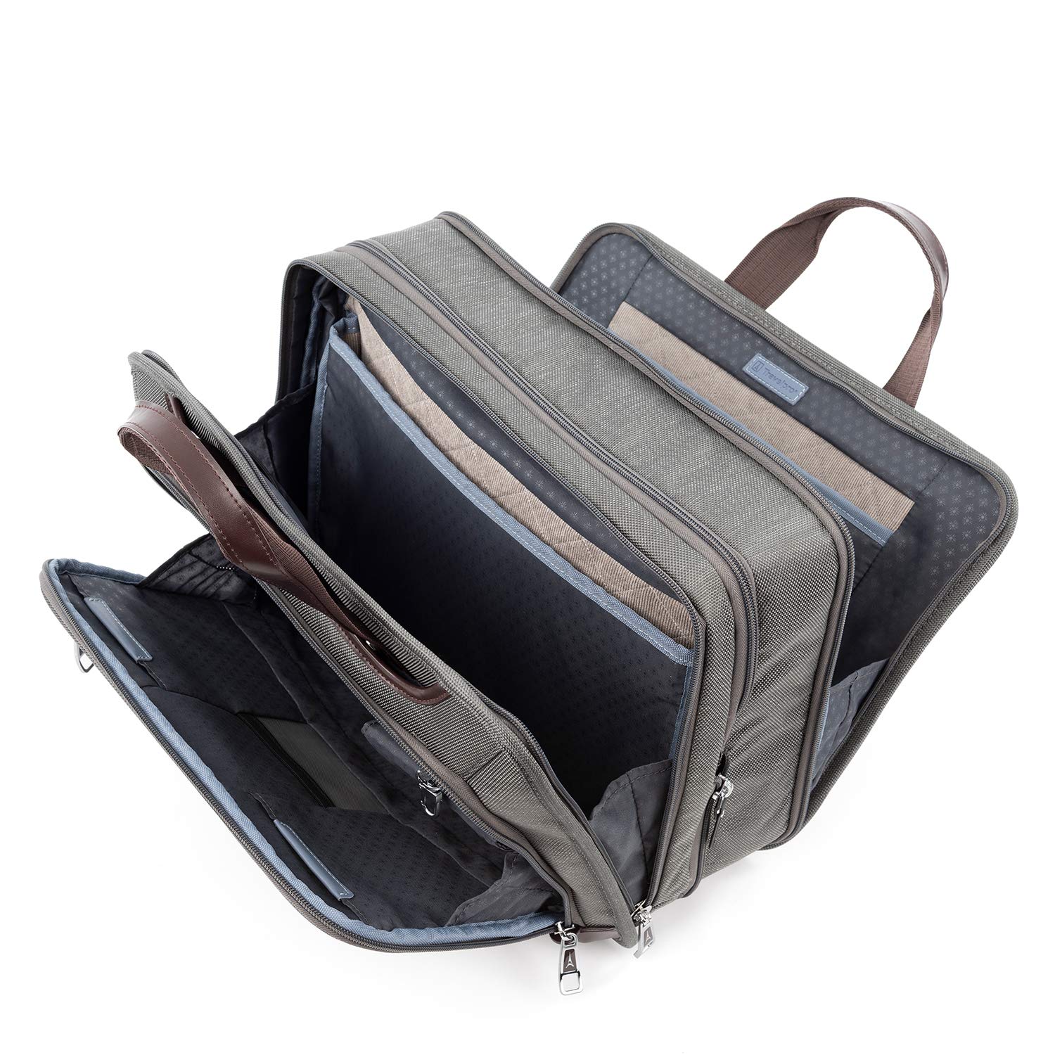 Travelpro Platinum Elite Expandable Business Laptop Briefcase for 15.6 Inch Laptop - Durable Carry-On Briefcase for Work, School & Travel - Professional Laptop Bag for Men & Women - Perfect for Business Trips, Commuting & Office Use