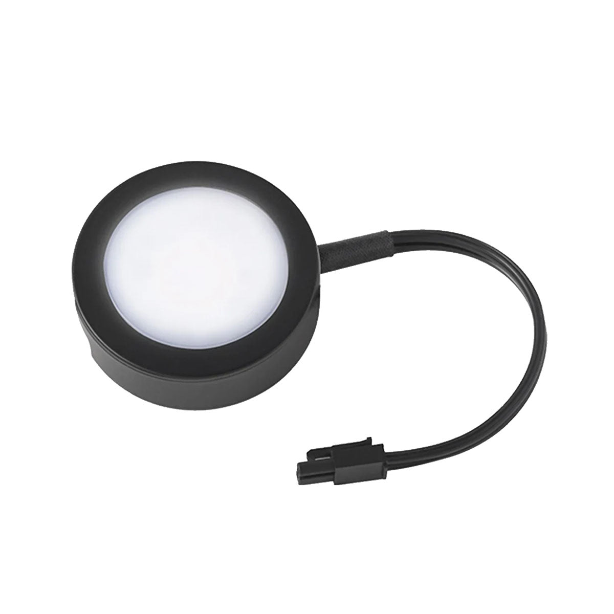 120V 3 Color Temperature Puck Light, 290 Lumens, Surface or Recessed Mount, AC Powered - Perfect for Kitchen, Cabinet, and Staircase Lighting