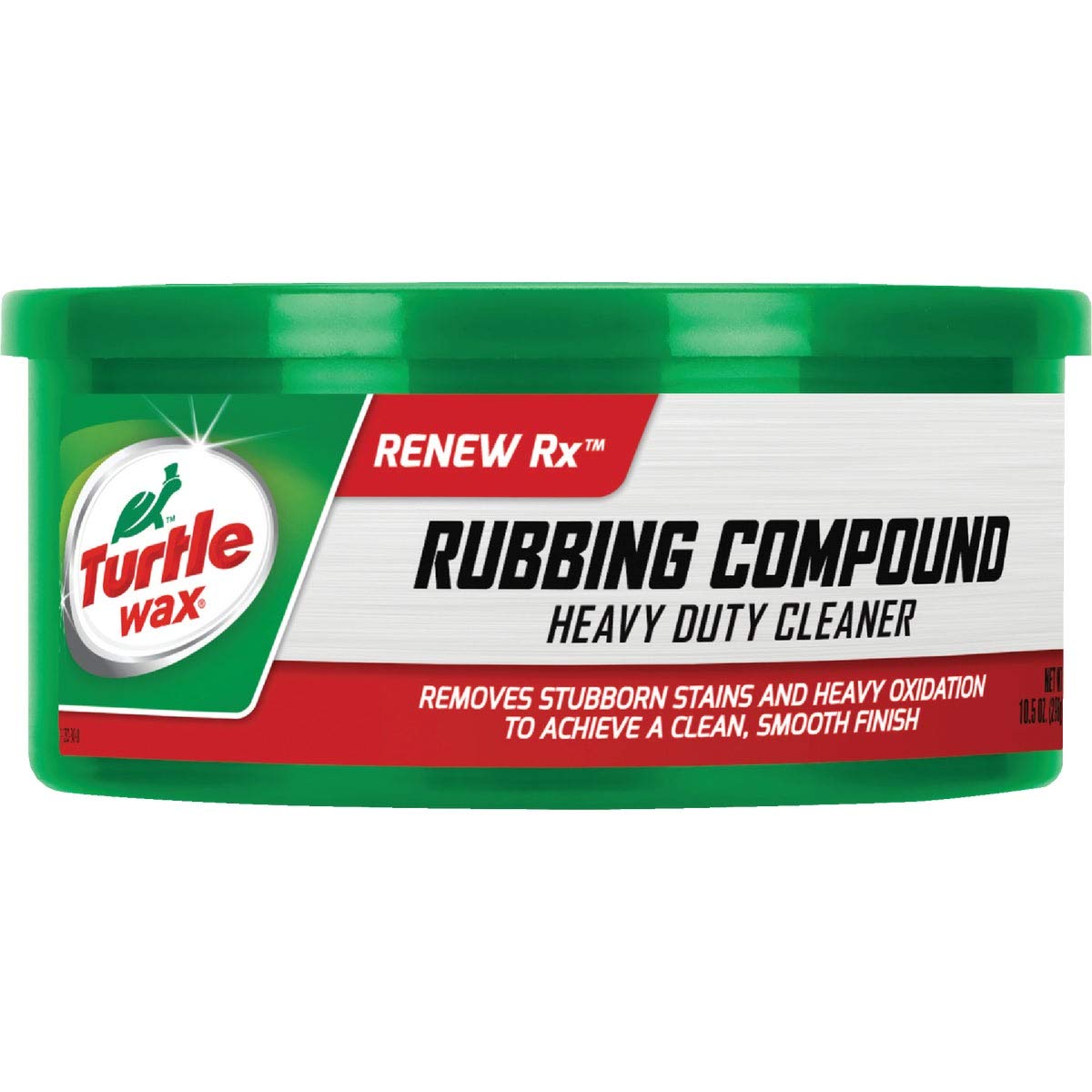 Turtle Wax T230A 10.5 Oz Heavy Duty Rubbing Compound - Car Scratch Remover & Paint Cleaner for Auto Detailing & Restoration (Perfect for Removing Swirl Marks, Oxidation & Light Scratches)