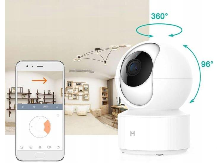 Xiaomi IMILAB 360° Home Security Camera - Indoor IP Camera with Night Vision & Motion Detection for Baby Monitor, Pet Camera, Home Surveillance - Ideal for Living Room, Nursery, Office