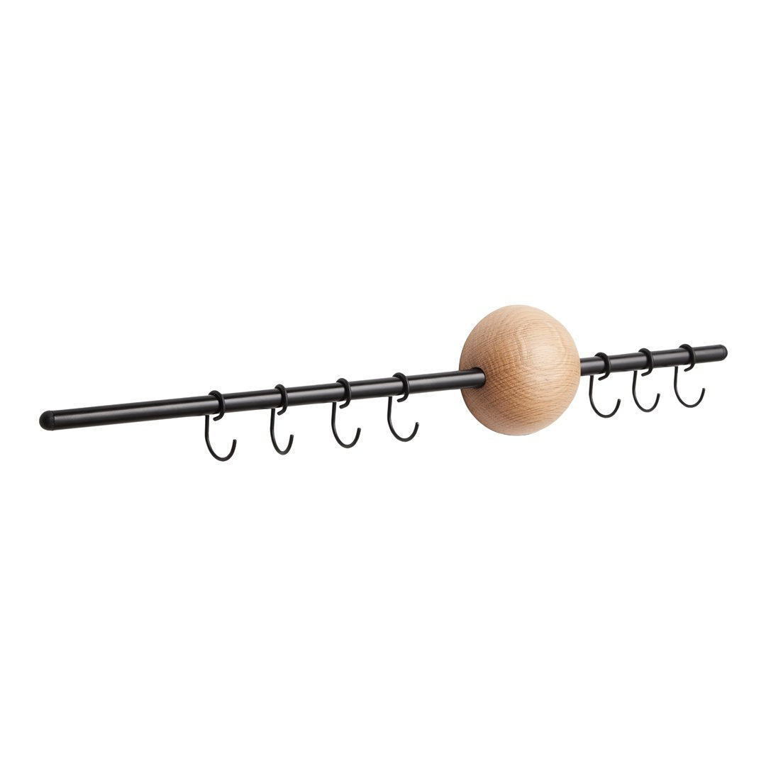 Jeannette Holdgaard Wooden Hoop Rack - Stylish Wall-Mounted Jewelry Organizer for Earrings, Necklaces & Bracelets - Perfect for Bedroom, Bathroom & Closet Organization