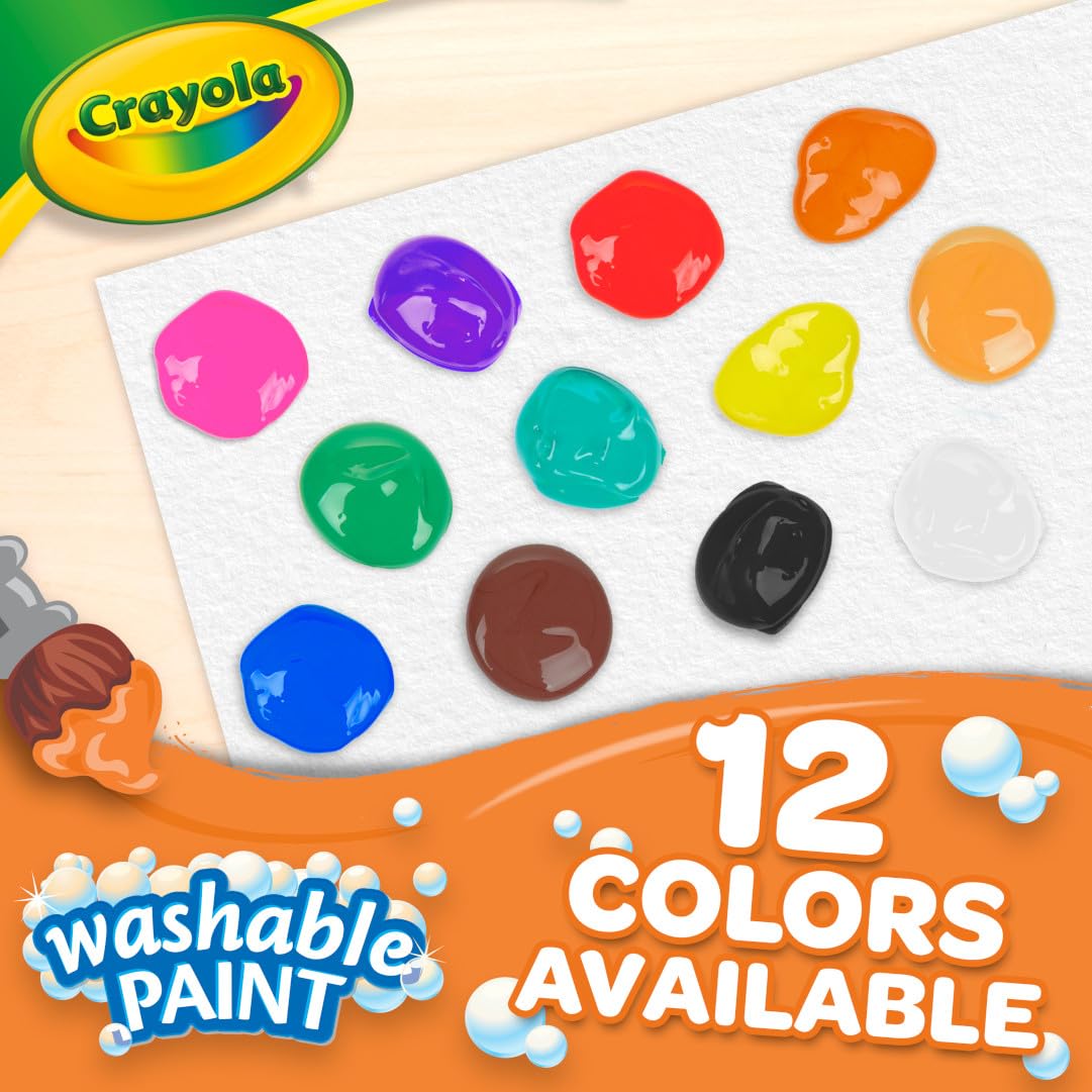 Crayola Washable Orange Paint - 1 Gallon Non-Toxic Art Supplies for Kids, Classroom & DIY Crafts | Perfect for School Projects, Home Decor & Creative Activities