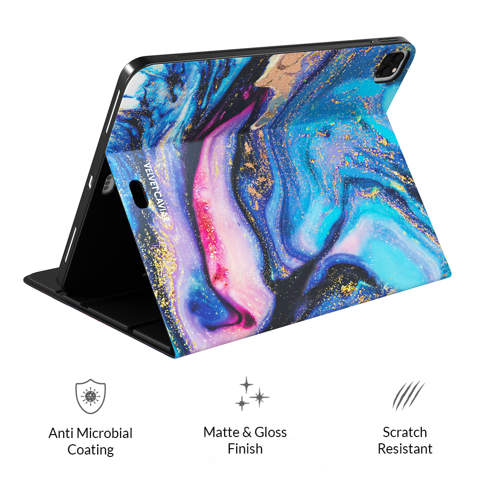 Galaxy Glitter iPad Case - Protective Cover for iPad Air/Pro with Sparkle Design | Perfect for School, Work & Travel Accessories