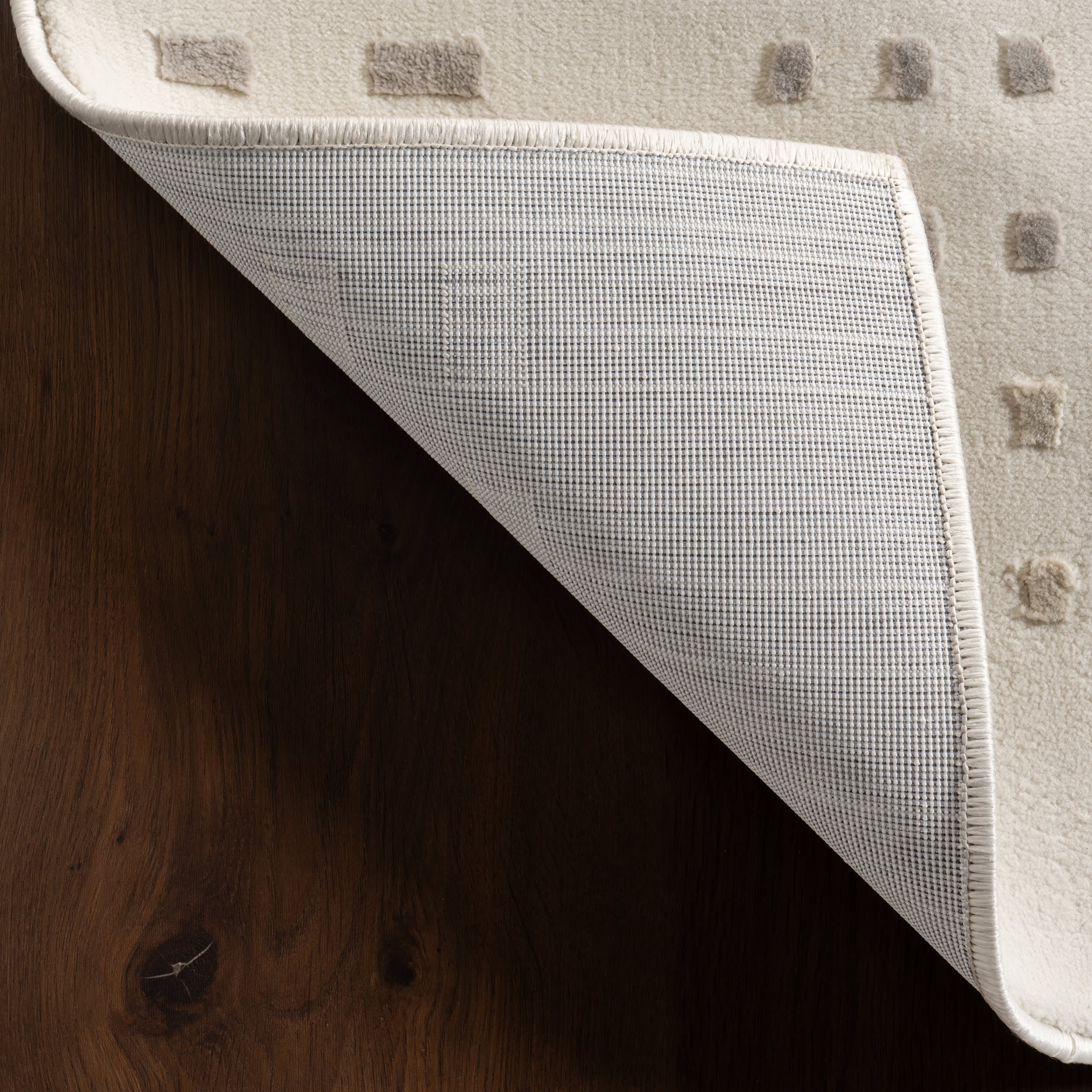 Soft & Washable Asbury Plush Textured Area Rug in Cream - Perfect for Living Room, Bedroom & Nursery Decor