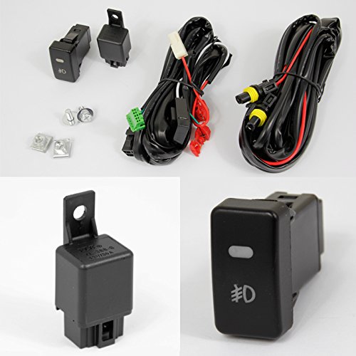 AKKON Clear Fog Lights Kit for Honda Odyssey SUV - JDM Style Driving Lights with Wiring Harness, Switch & Bracket (Driver & Passenger Side) - Perfect for Night Driving, Off-Road & Bad Weather Visibility