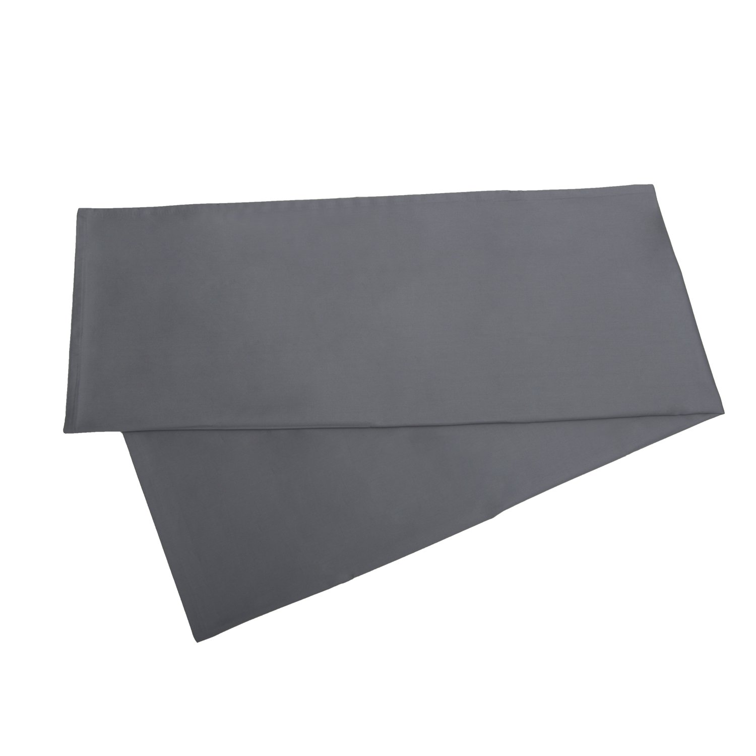 YAROO 21x72 Inch Body Pillow Cover - 100% Cotton 400 Thread Count Envelope Closure Pillowcase (Dark Gray) for Adults, Pregnancy, Back Support & Comfort - Only Cover No Insert Included