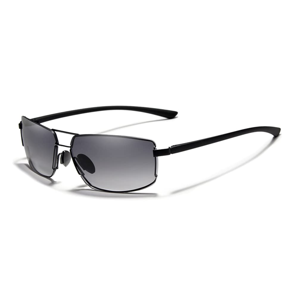 KINGSEVEN Polarized Sunglasses for Men - Stylish UV Protection, Ultra-Light Memory Frame 7128 - Perfect for Driving, Outdoor Sports & Fashion Accessories