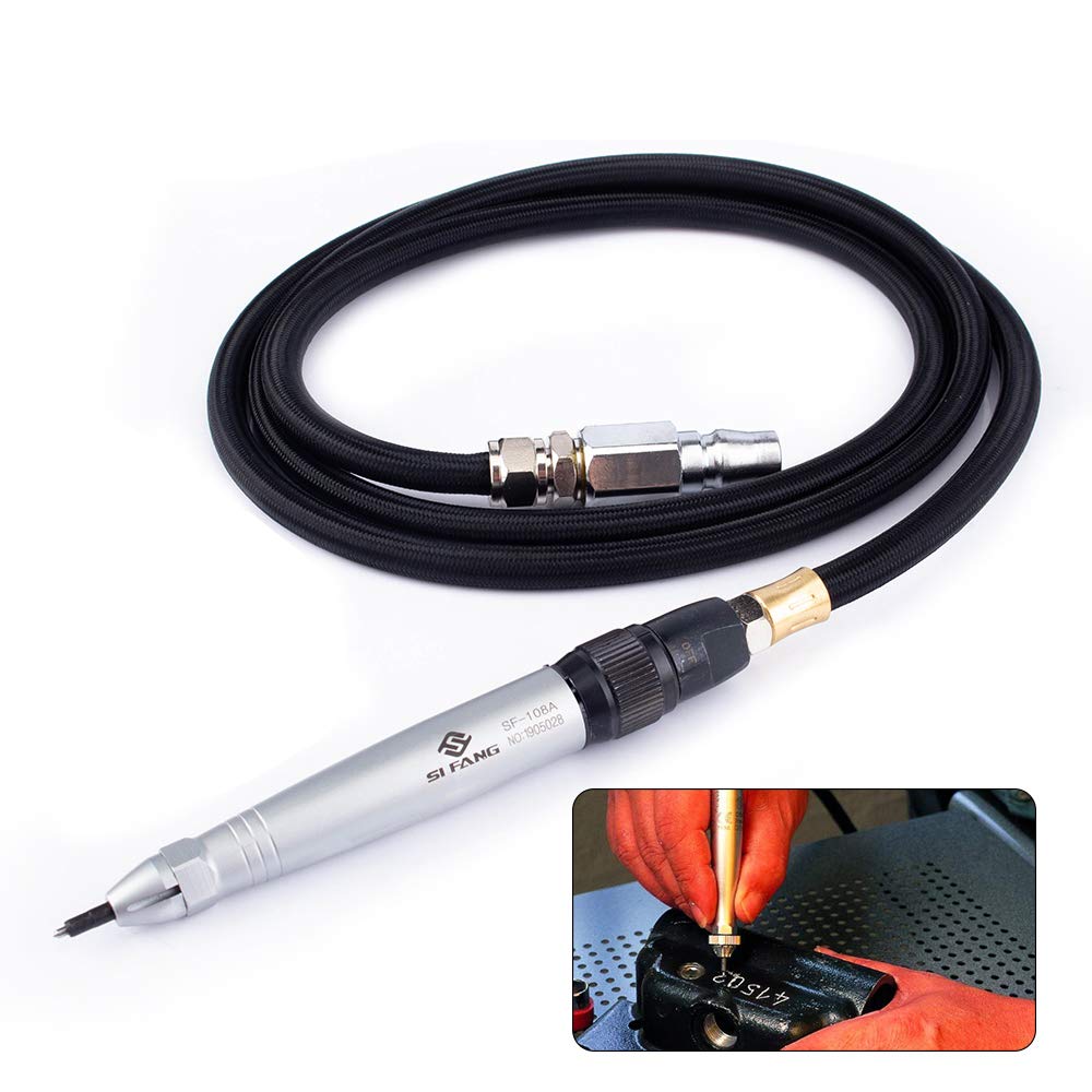 SI FANG Air Micro Die Grinder Kit - Pneumatic Engraving Pen for Glass, Ceramics & Metal | Precision Grinding, Cutting & Polishing Tool | Perfect for Jewelry Making, DIY Crafts & Metalworking Projects