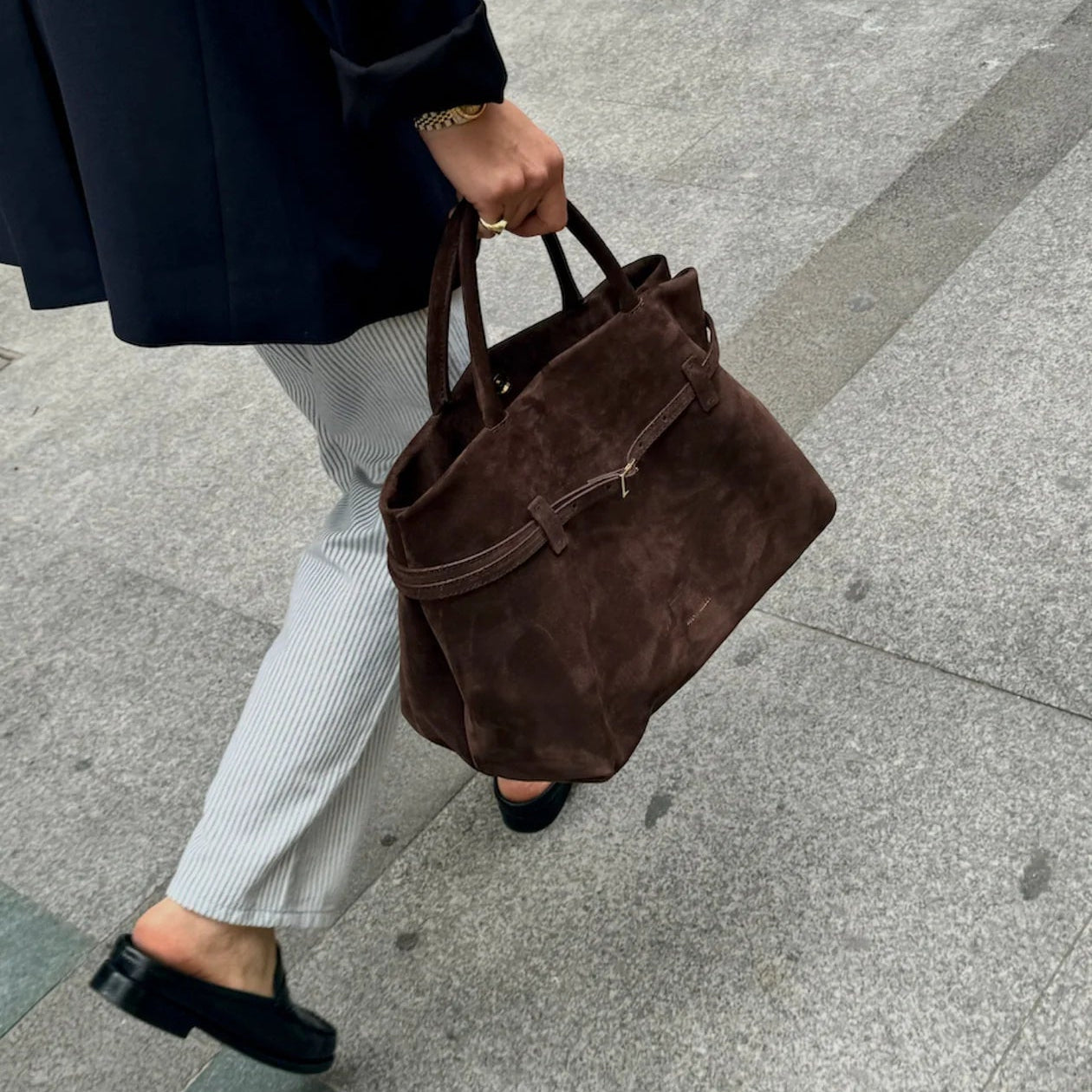 Le Cambon 35 Suede Handbag in Brown - Premium Leather Crossbody Bag for Women, Perfect for Work, Travel & Everyday Use