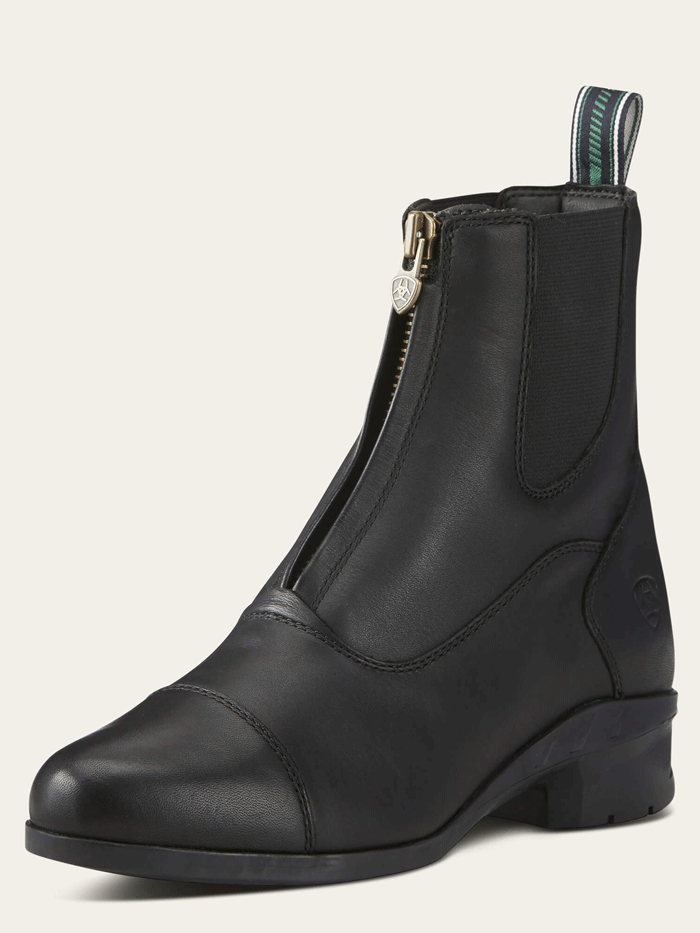 Ariat Women's Heritage IV Zip Paddock Boot - Black | Equestrian Riding Boots for Horseback Riding & Stable Work | Comfortable & Durable Western Boots