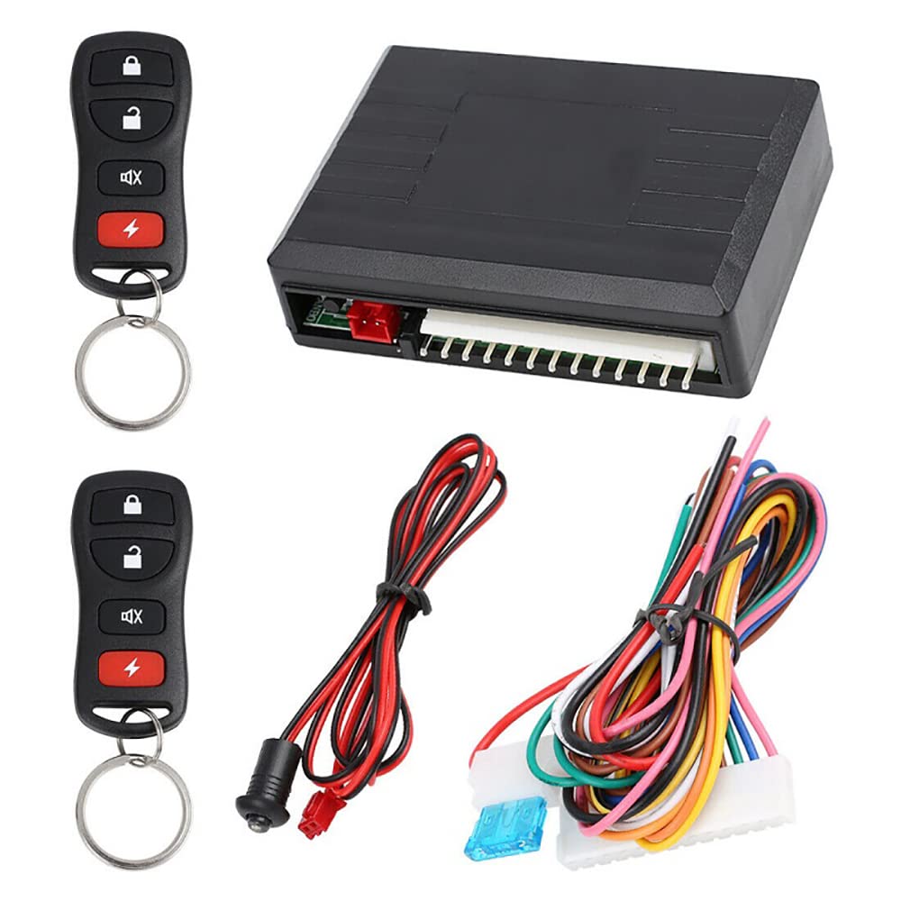 12V Universal Car Remote Central Locking System - Keyless Entry Kit for Auto Doors | Easy Installation for Sedans, SUVs & Trucks | Ideal for Vehicle Security & Convenience