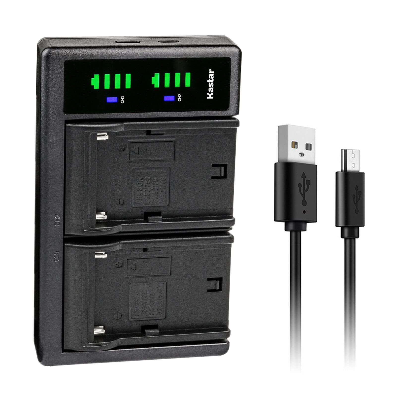 Kastar NP-F750/NP-F770 Battery Charger for Lilliput LCD Monitors - On-Camera Use
