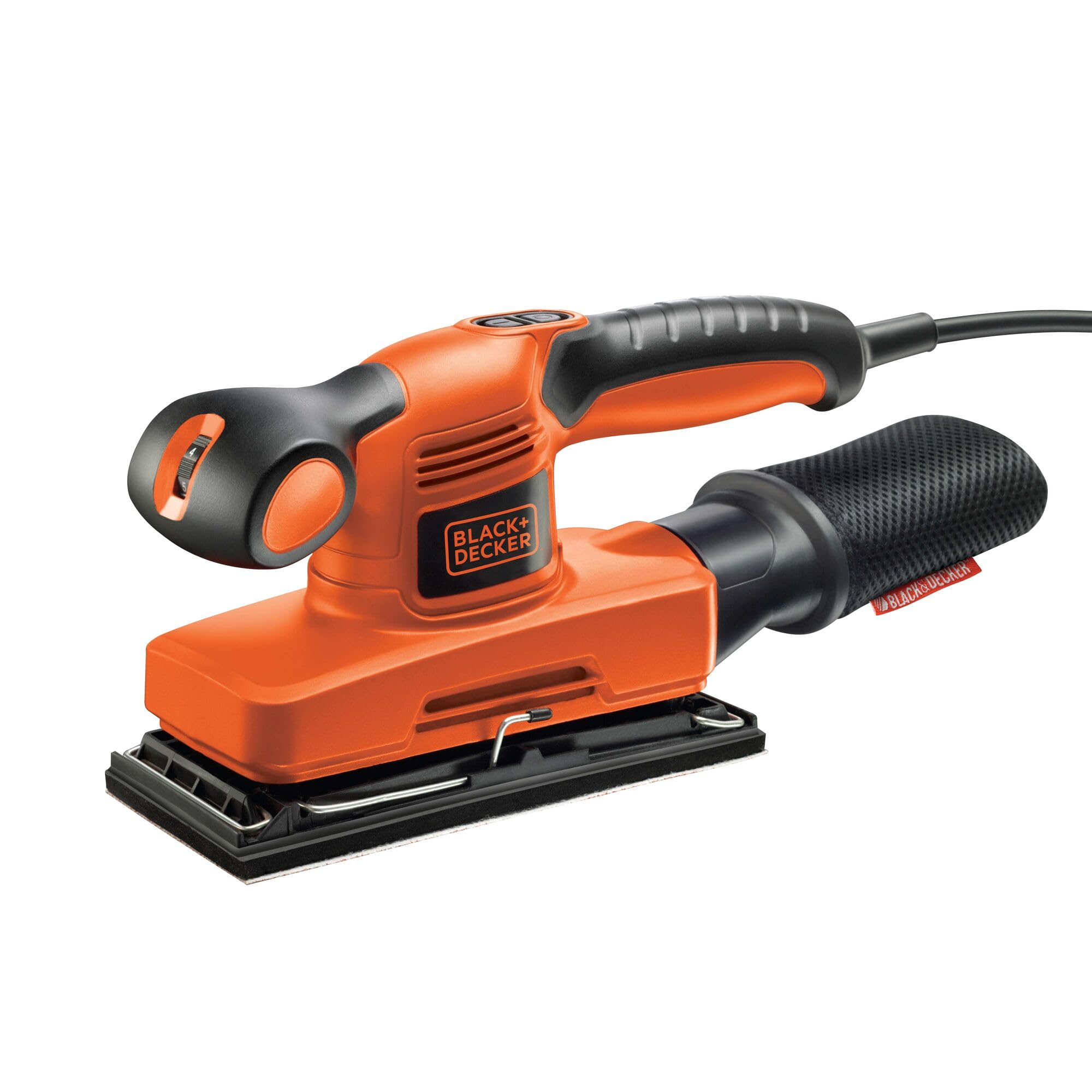 BLACK+DECKER KA320EKA Electric Power Sander - 3.0 Amp, 1/4 Sheet Palm Sander with Dust Collection - Perfect for Woodworking, Sanding Furniture, DIY Home Projects & Smoothing Surfaces