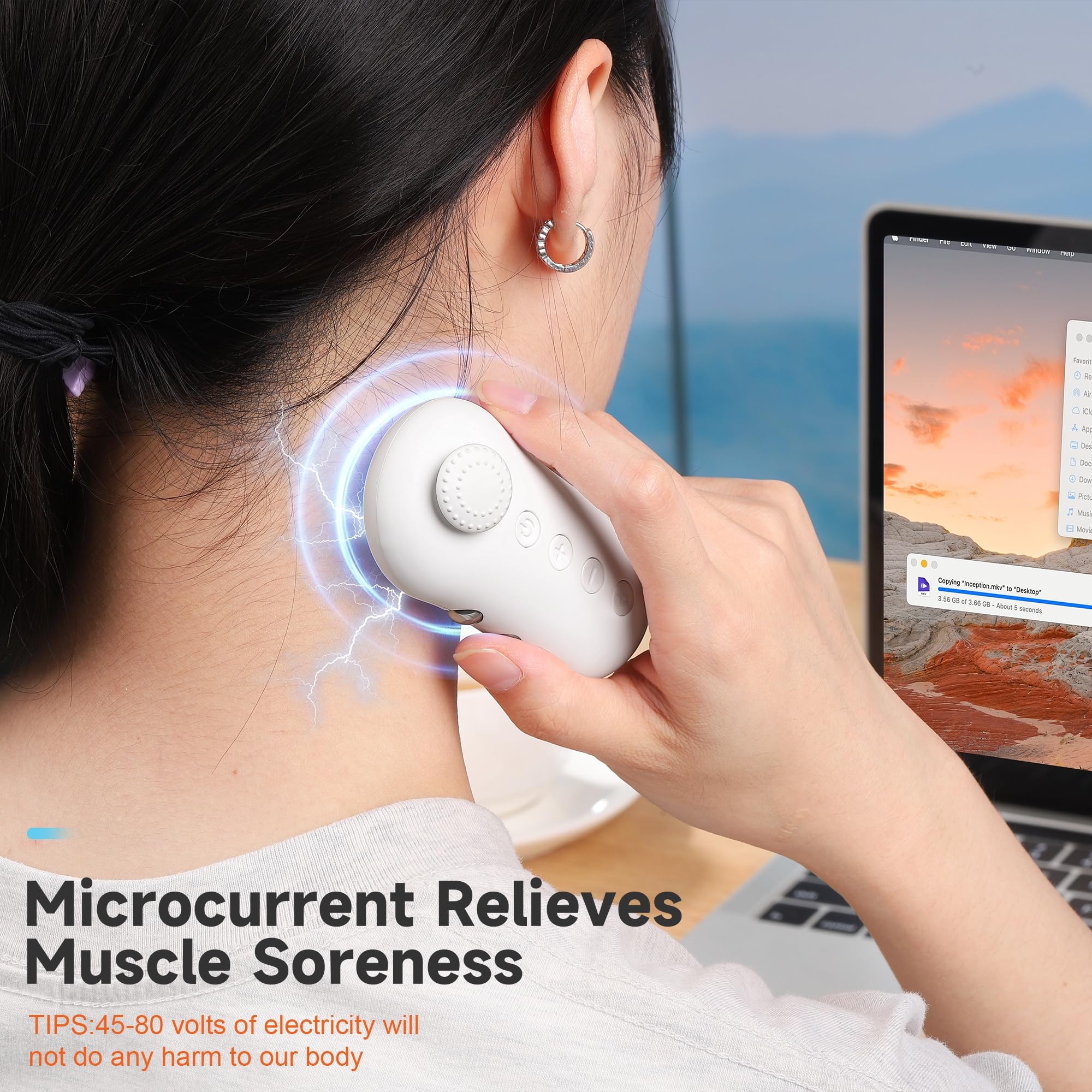 **Stress Relief Fidget Toys for Adults & Kids - Handheld Anxiety Relief Device for ADHD, Focus & Calm - Portable Microcurrent Sensory Toy for Office, Travel & Home Use**
