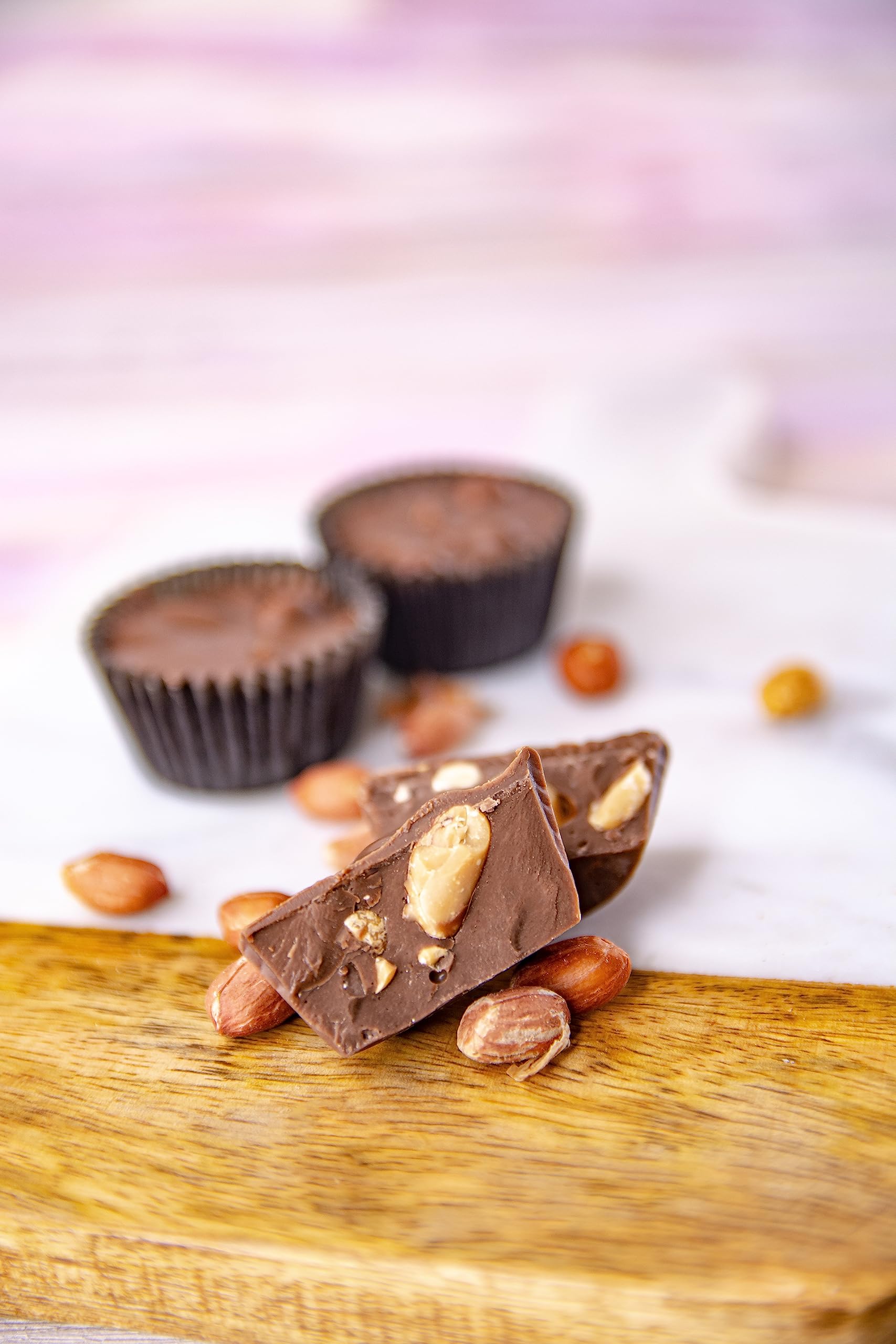 Wockenfuss Candies Peanut Clusters - Milk & Dark Chocolate - 2lb Bag - Perfect for Gifts, Parties & Holiday Treats
