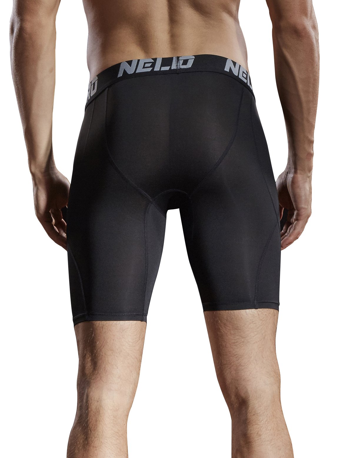 NELEUS 3-Pack Men's Compression Shorts - Breathable Moisture-Wicking Workout Underwear for Running, Gym & Sports Activities