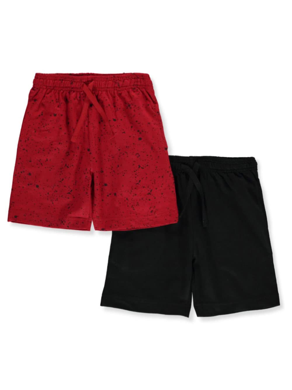 Quad Seven Boys' 2-Pack Terry Athletic Shorts for Sports & Play